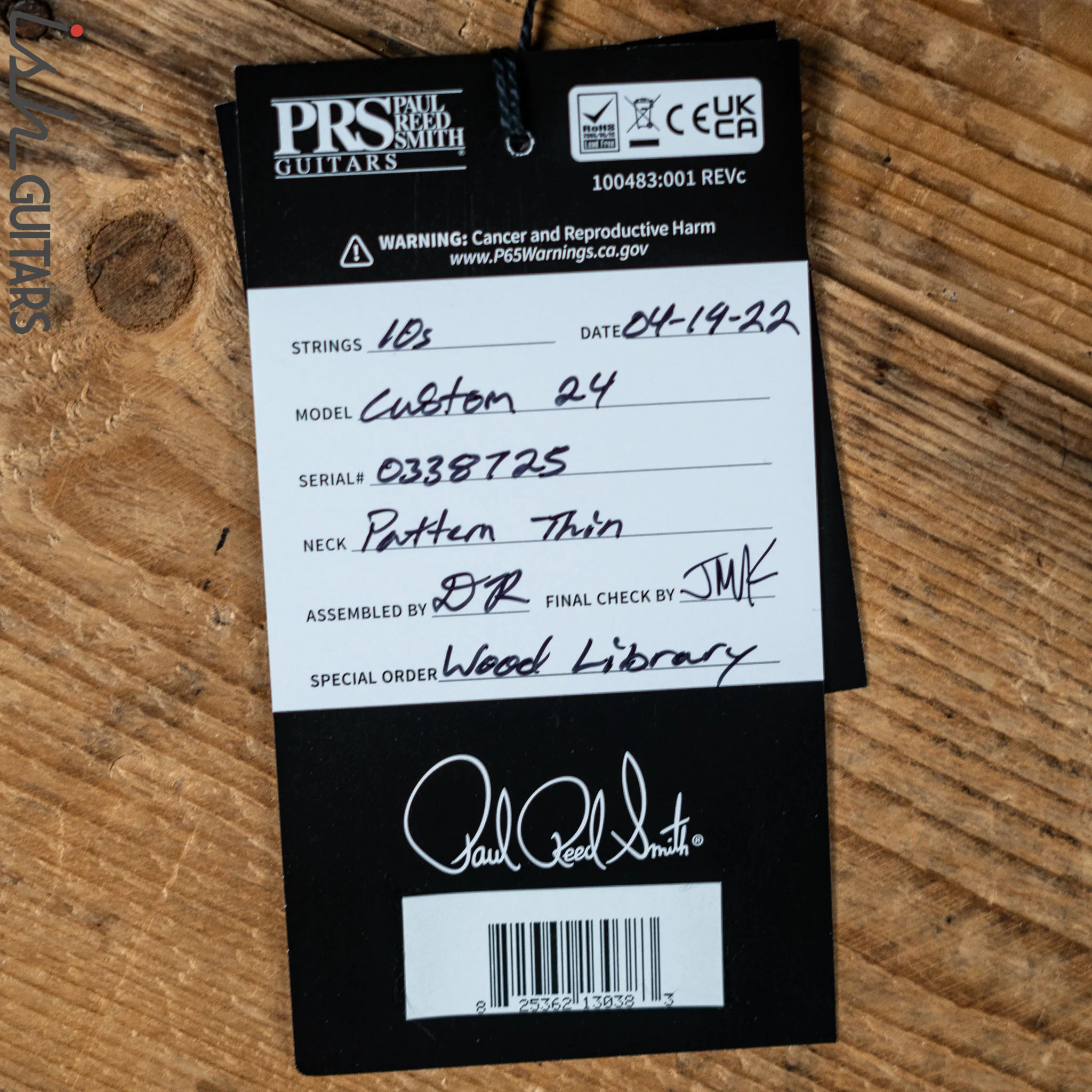 PRS Wood Library Custom 24 Teal One Piece 10 Top Quilt Figured Maple Neck - Image 13