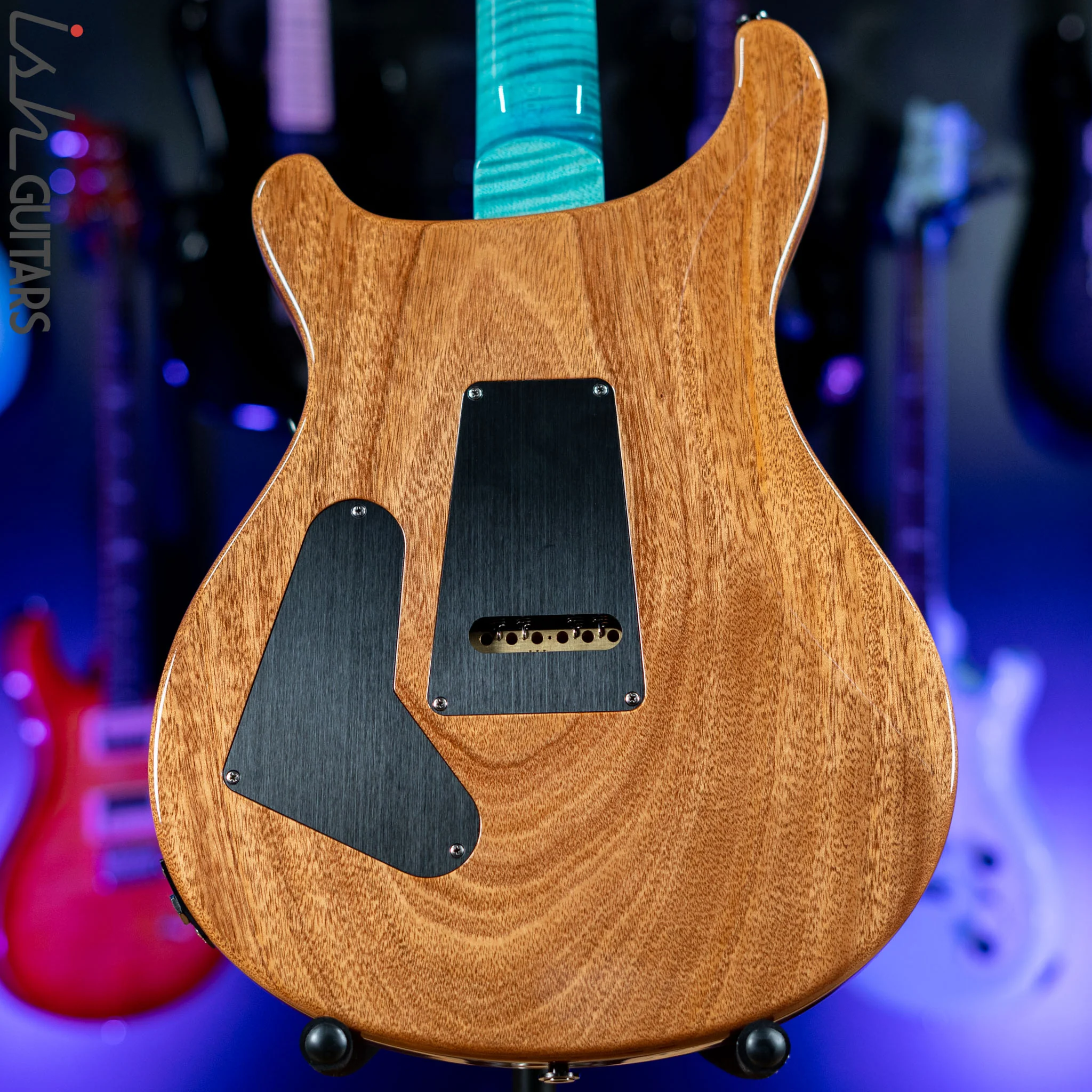 PRS Wood Library Custom 24 Teal One Piece 10 Top Quilt Figured Maple Neck - Image 7