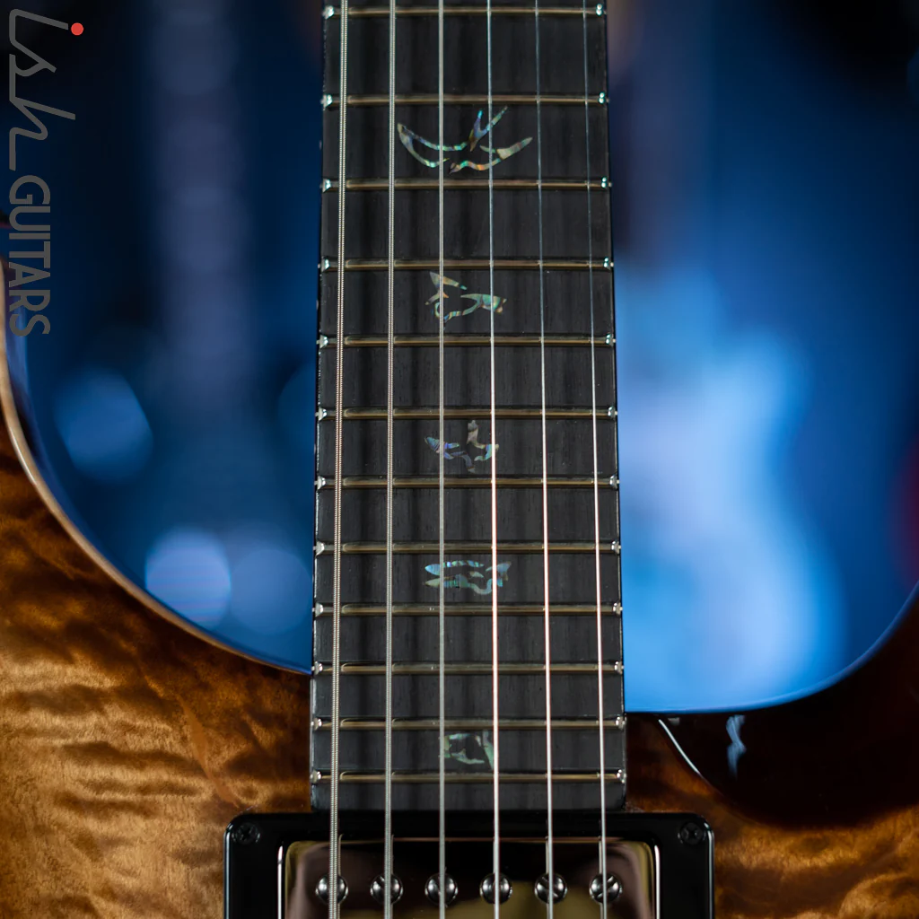 PRS Wood Library Custom 24 Copperhead Burst 10 Top Quilt Figured Maple Neck - Image 5