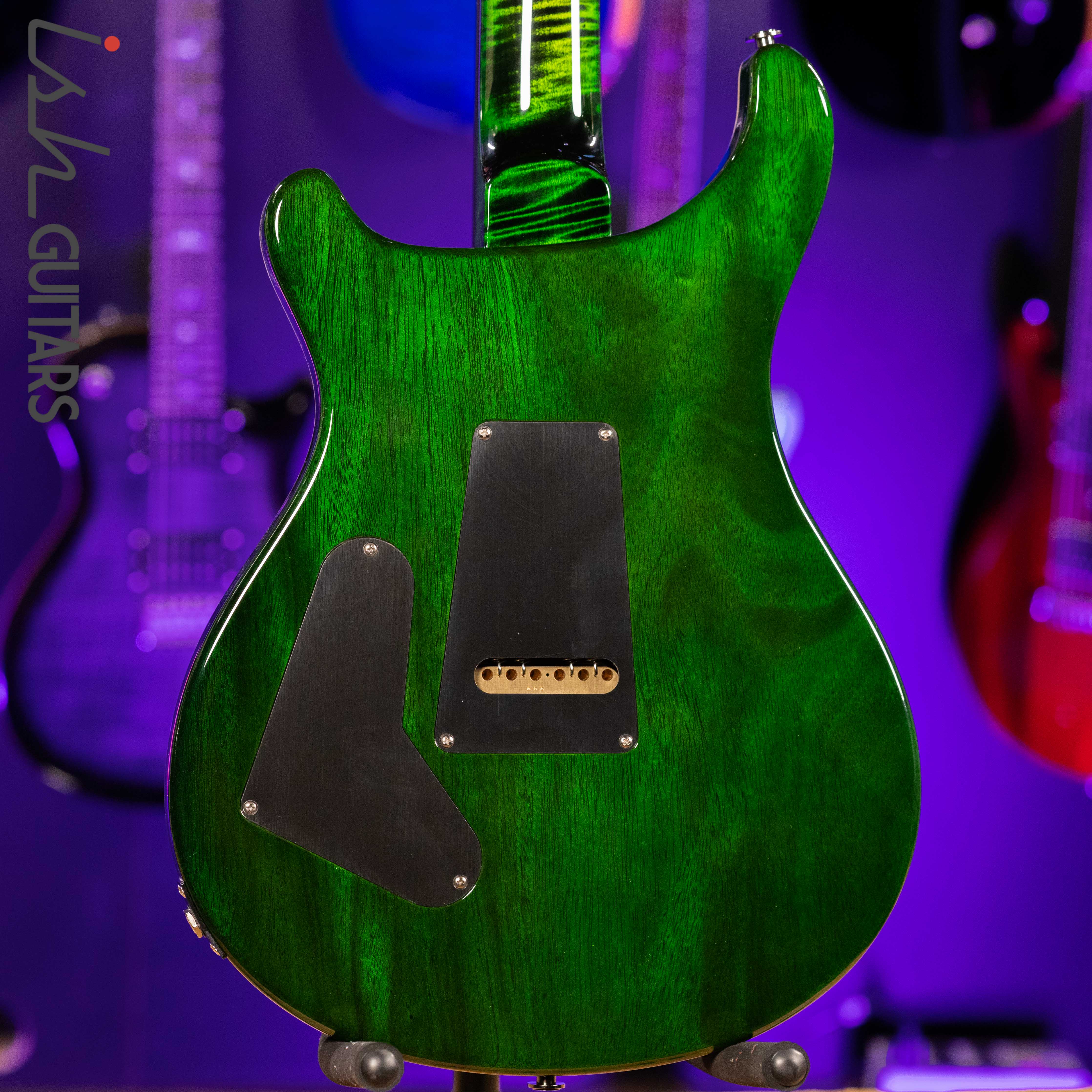 PRS Wood Library Custom 24 Jade w/ Green Burst 10 Top Quilt - Image 10