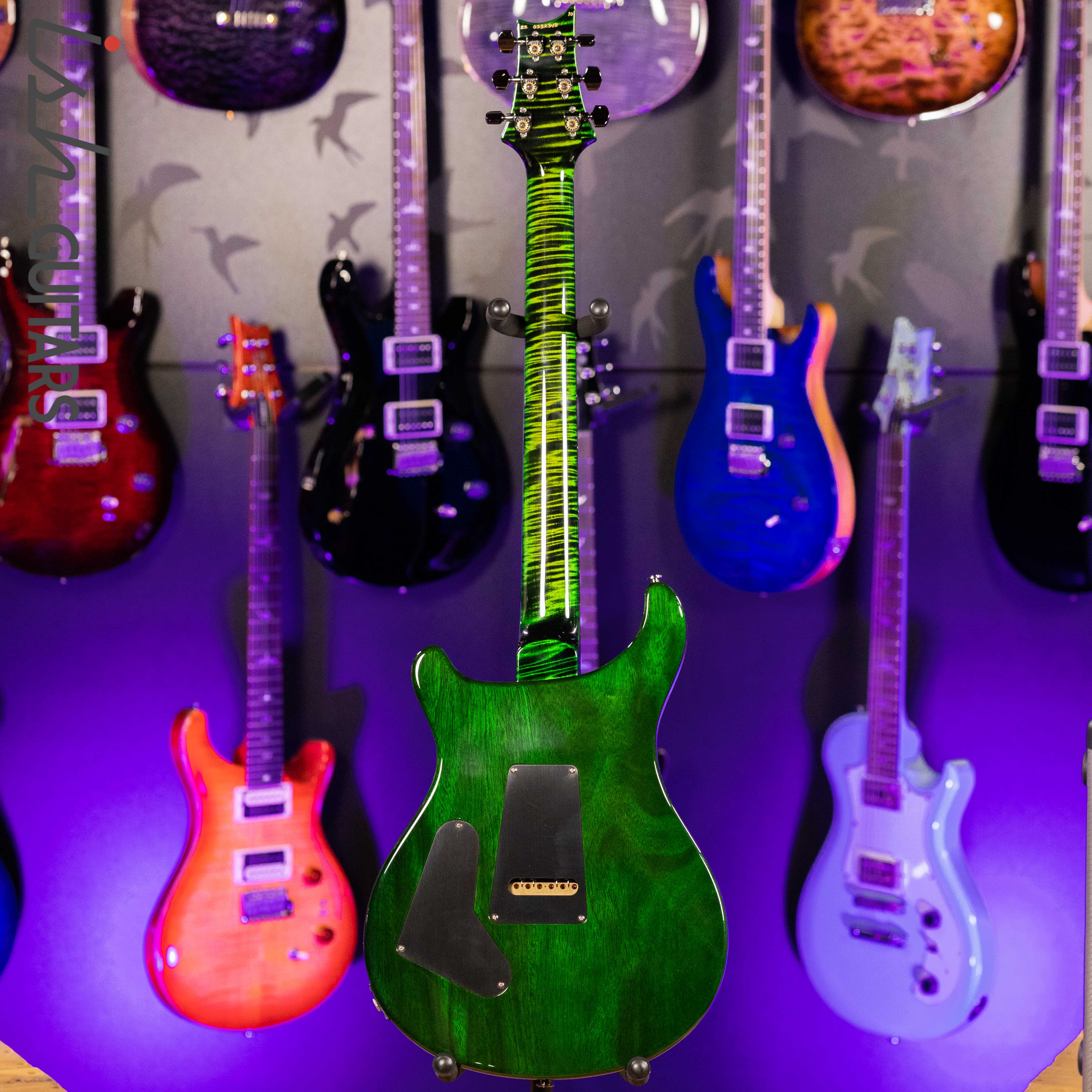 PRS Wood Library Custom 24 Jade w/ Green Burst 10 Top Quilt - Image 9