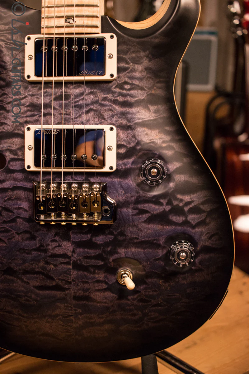 Paul Reed Smith PRS Custom 24 Semi-Hollow Wood Library Quilt Swamp Ash Purple Mist - Image 4