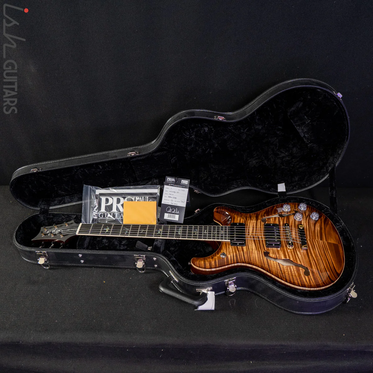 PRS McCarty 594 Hollowbody II Wood Library Copperhead Burst 10 Top - Image 14
