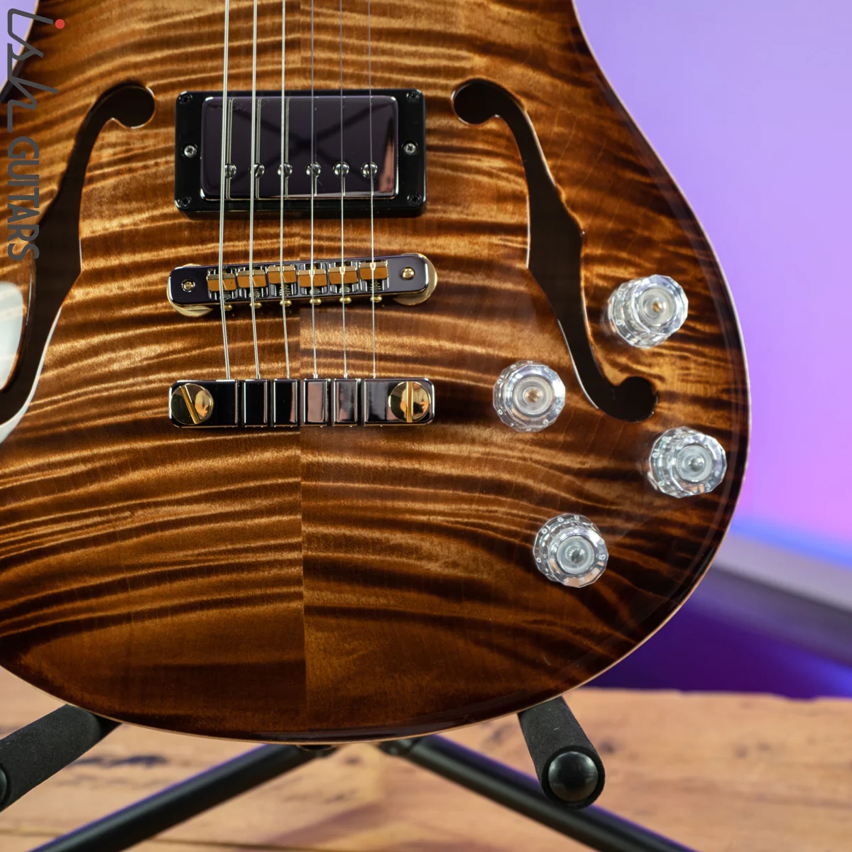 PRS McCarty 594 Hollowbody II Wood Library Copperhead Burst 10 Top - Image 4
