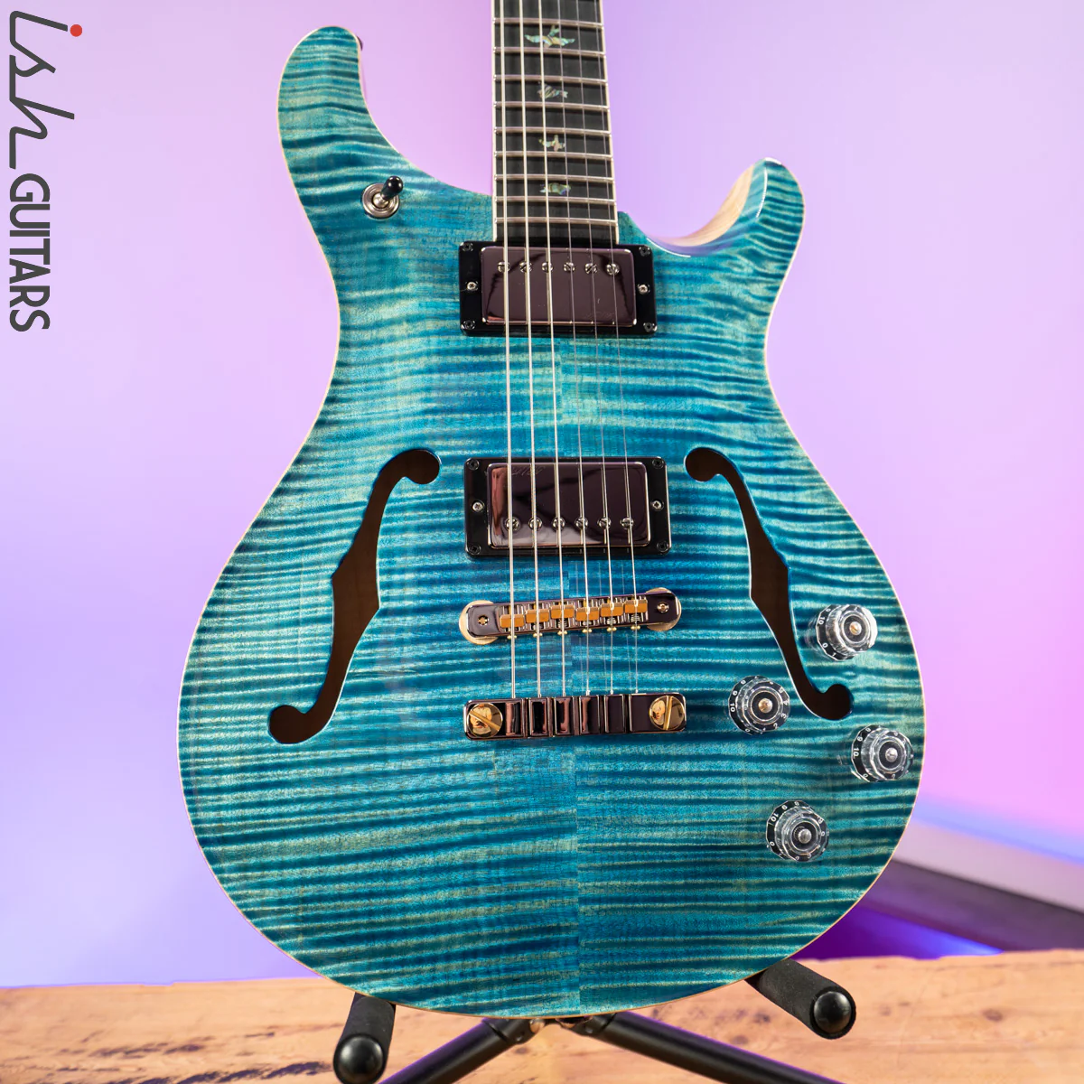 PRS McCarty 594 Hollowbody II Wood Library Aquableux 10 Top
