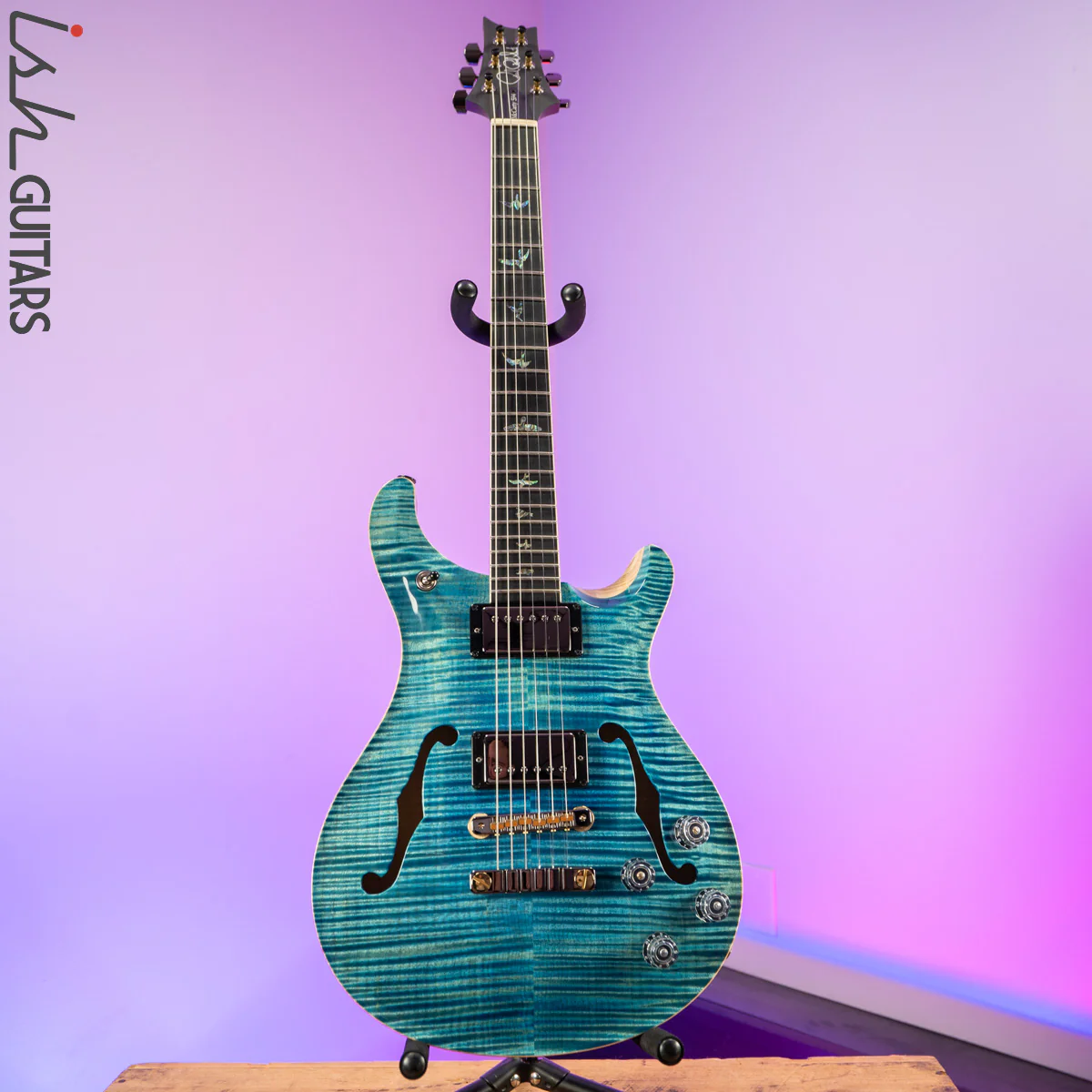 PRS McCarty 594 Hollowbody II Wood Library Aquableux 10 Top - Image 2