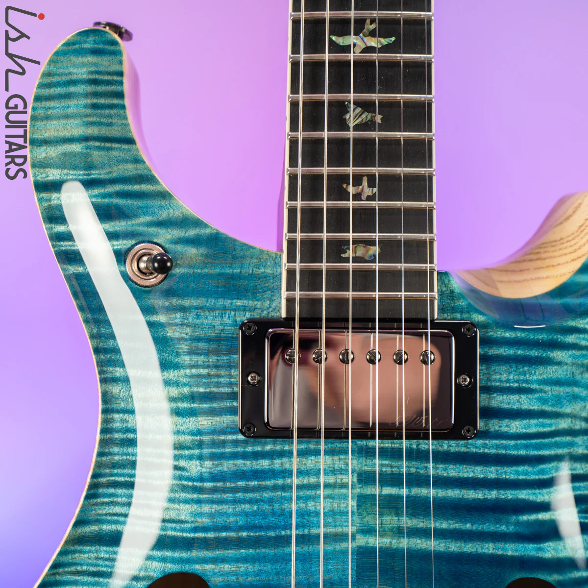 PRS McCarty 594 Hollowbody II Wood Library Aquableux 10 Top - Image 3