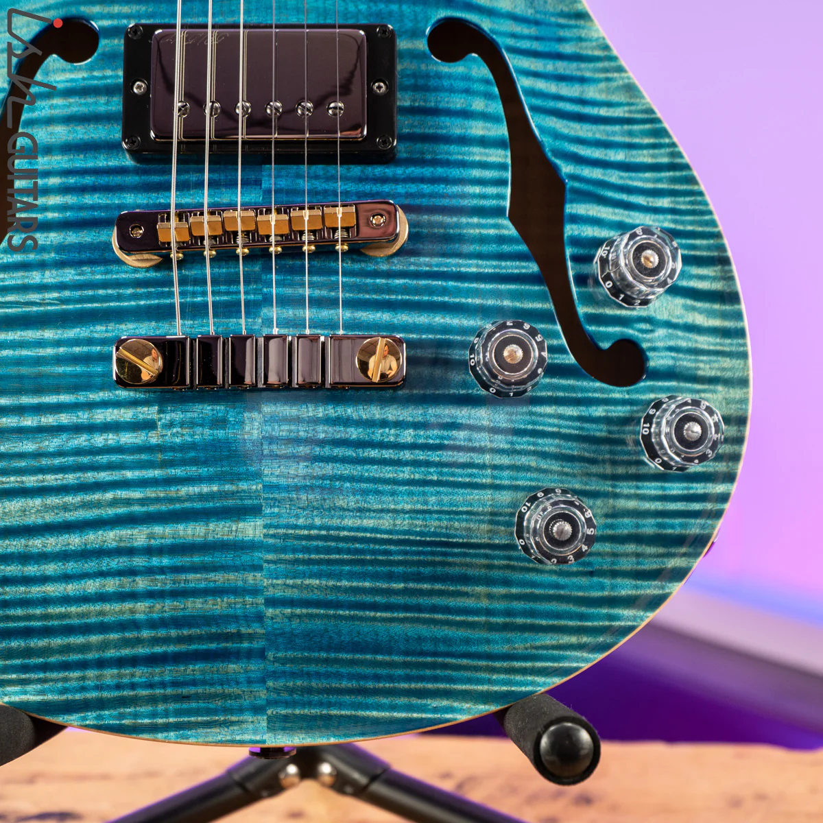 PRS McCarty 594 Hollowbody II Wood Library Aquableux 10 Top - Image 4