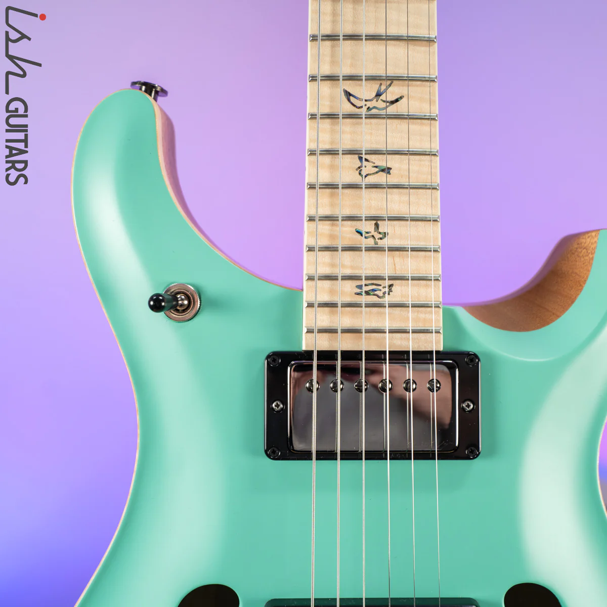 PRS McCarty 594 Hollowbody II Wood Library Seafoam Green Satin - Image 3