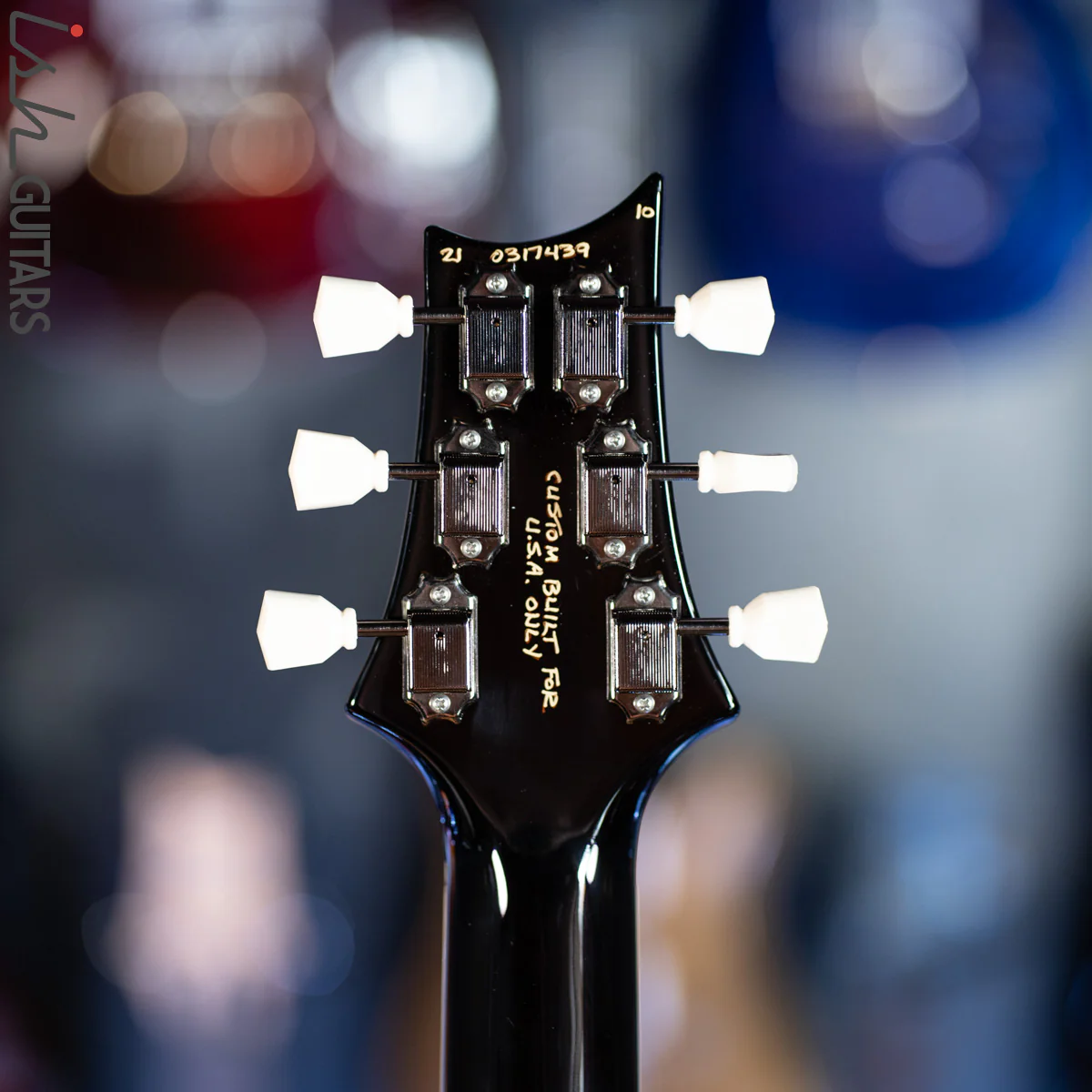 PRS Wood Library McCarty 594 Brazilian Quilt 10 Top Black Gold Burst - Demo - Image 12