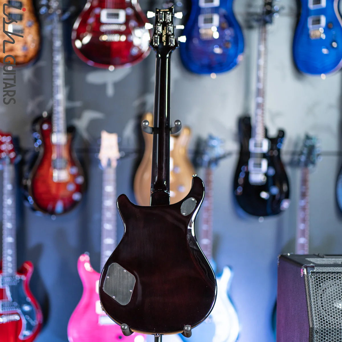 PRS Wood Library McCarty 594 Brazilian Quilt 10 Top Black Gold Burst - Demo - Image 8