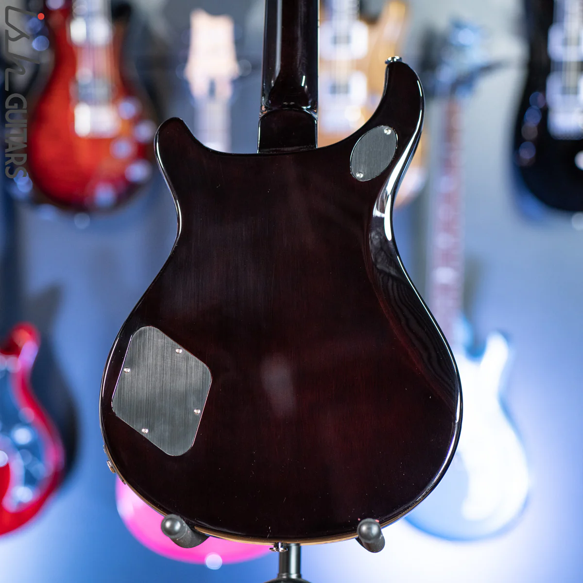 PRS Wood Library McCarty 594 Brazilian Quilt 10 Top Black Gold Burst - Demo - Image 9