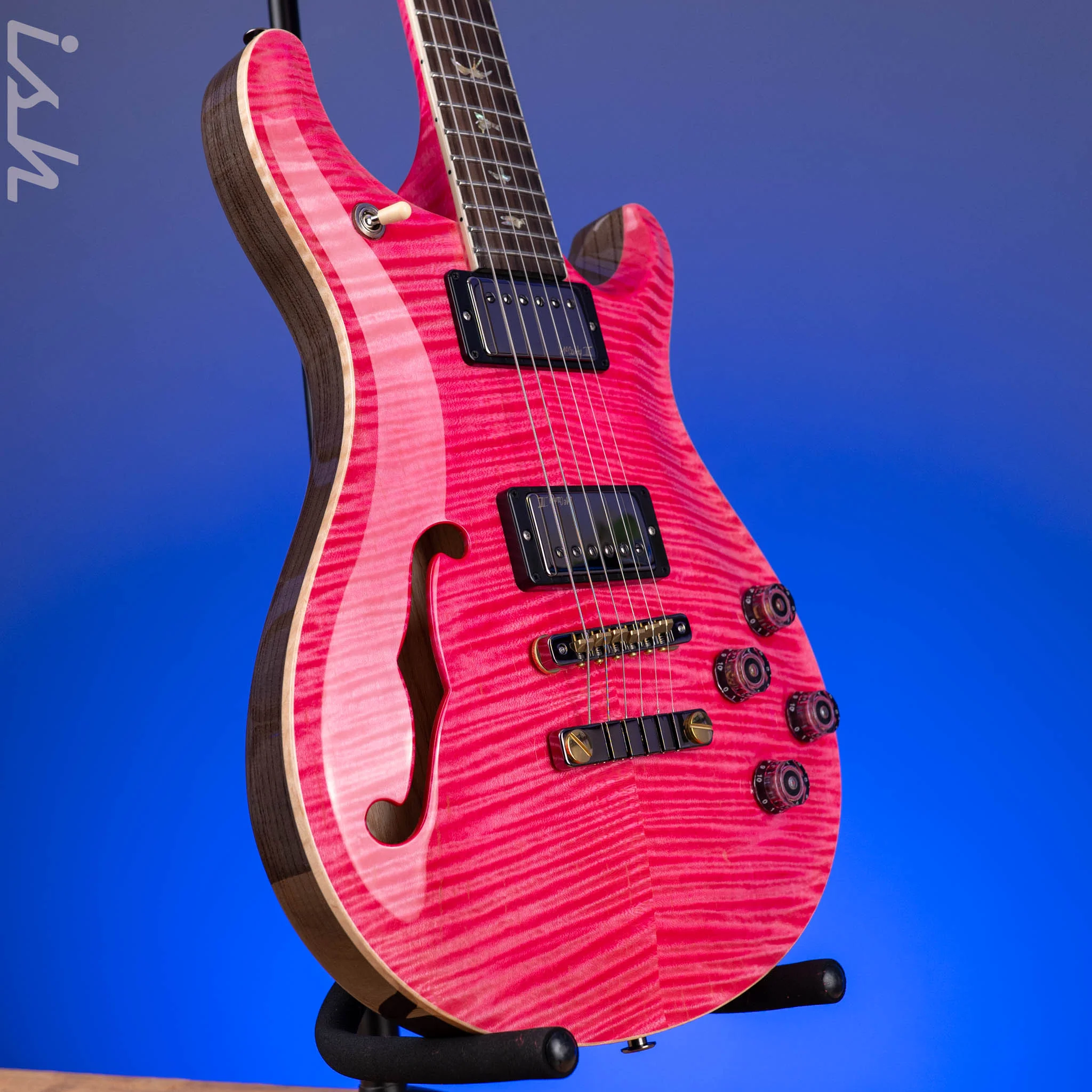 PRS Wood Library McCarty 594 Semi-Hollow Bonnie Pink Artist Grade - Image 3