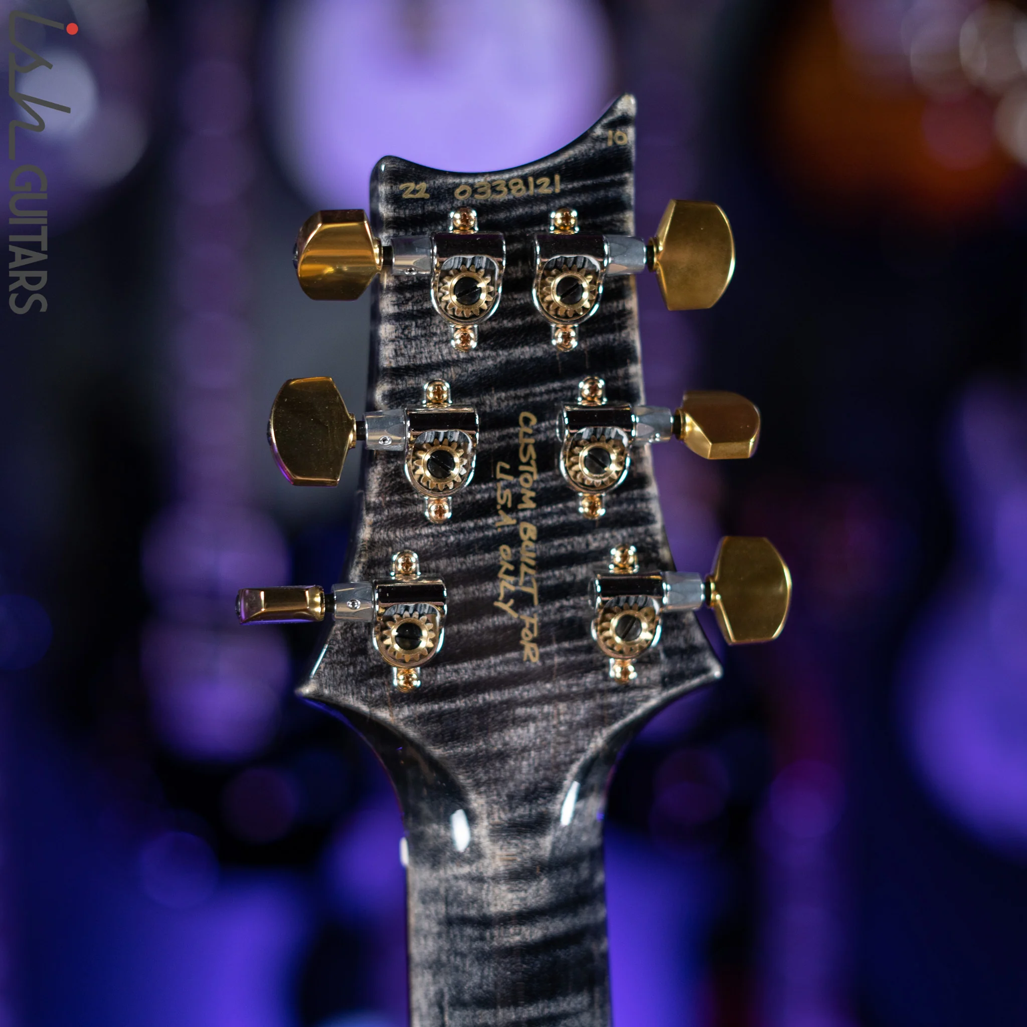 PRS Wood Library Modern Eagle V 10 Top Quilt Charcoal Brazilian Rosewood - Image 12