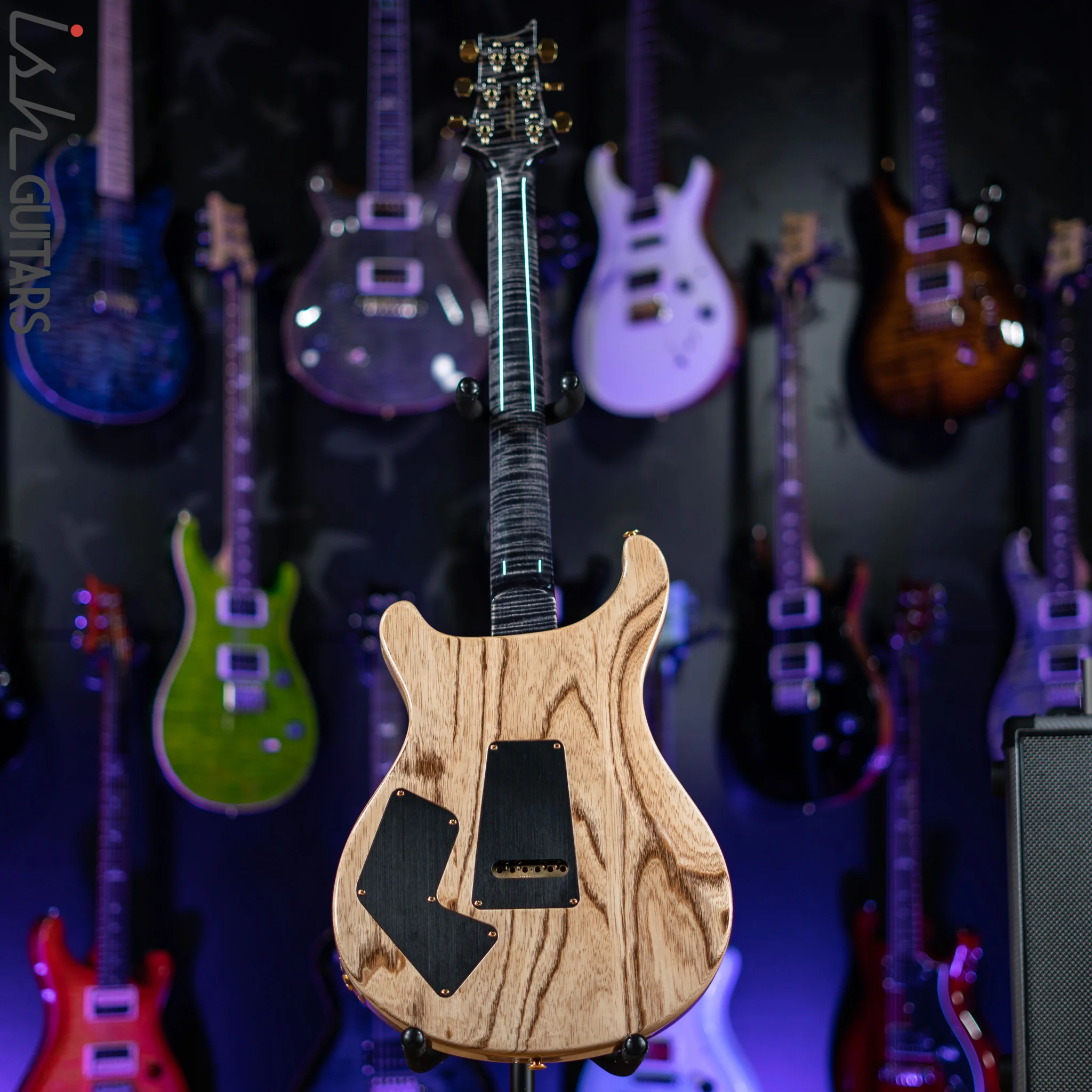 PRS Wood Library Modern Eagle V 10 Top Quilt Charcoal Brazilian Rosewood - Image 7