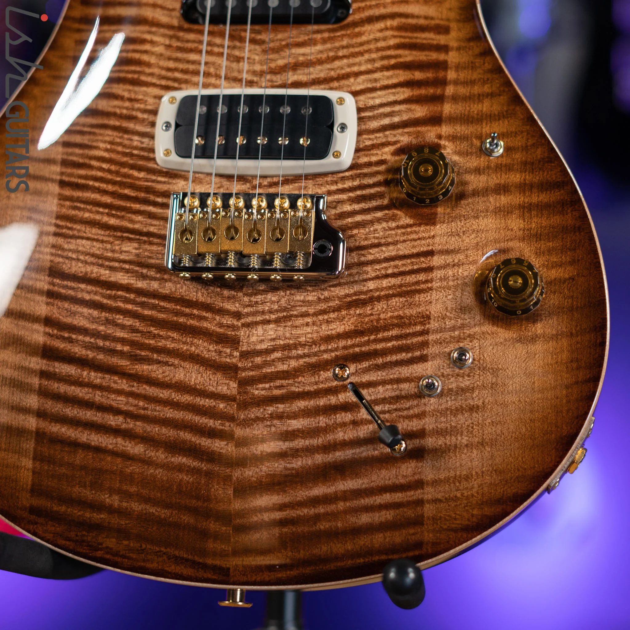 PRS Wood Library Modern Eagle V 10 Top Flame Copperhead Burst - Image 4