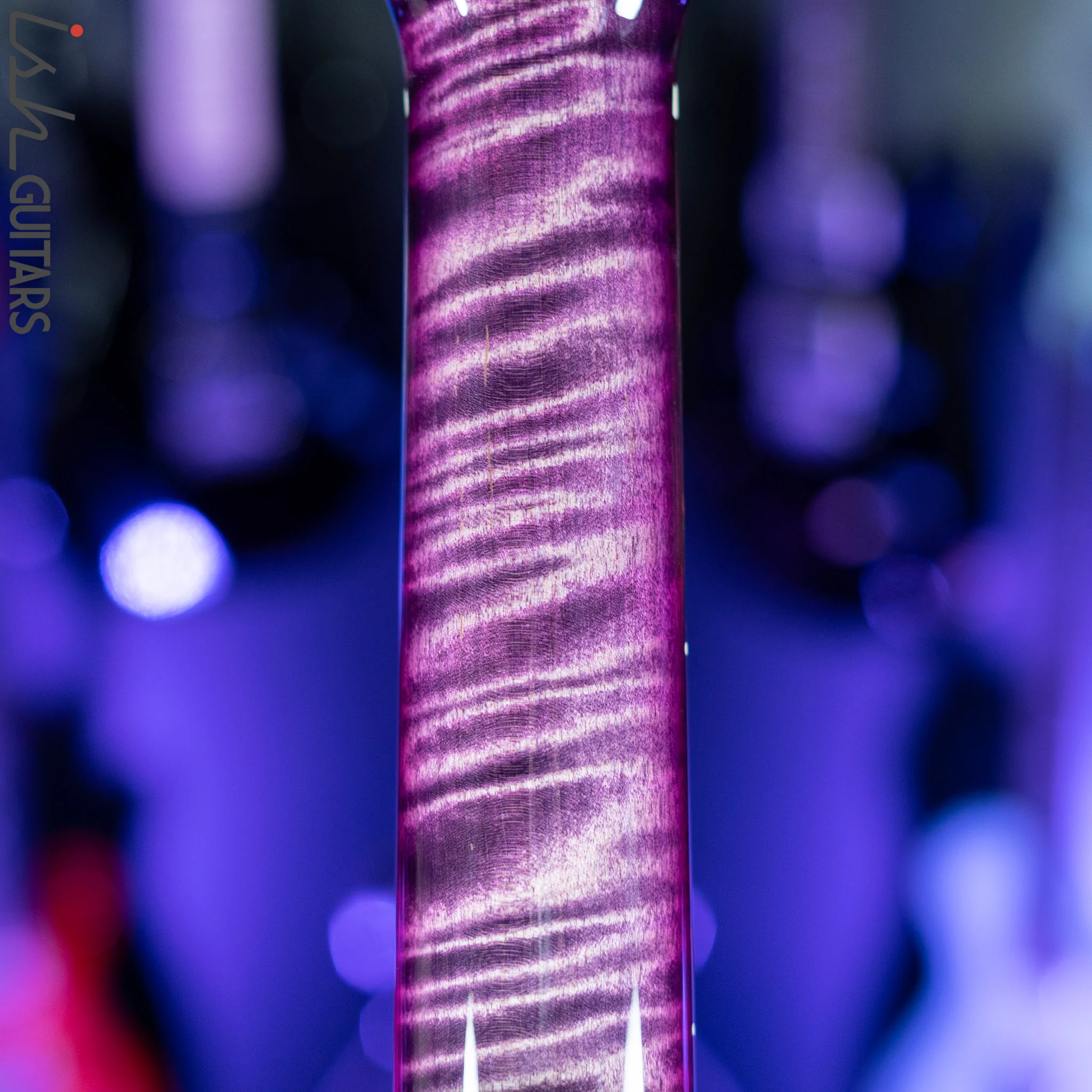 PRS Wood Library Modern Eagle V 10 Top Quilt Purple w/ Purple Burst Brazilian Rosewood - Image 12