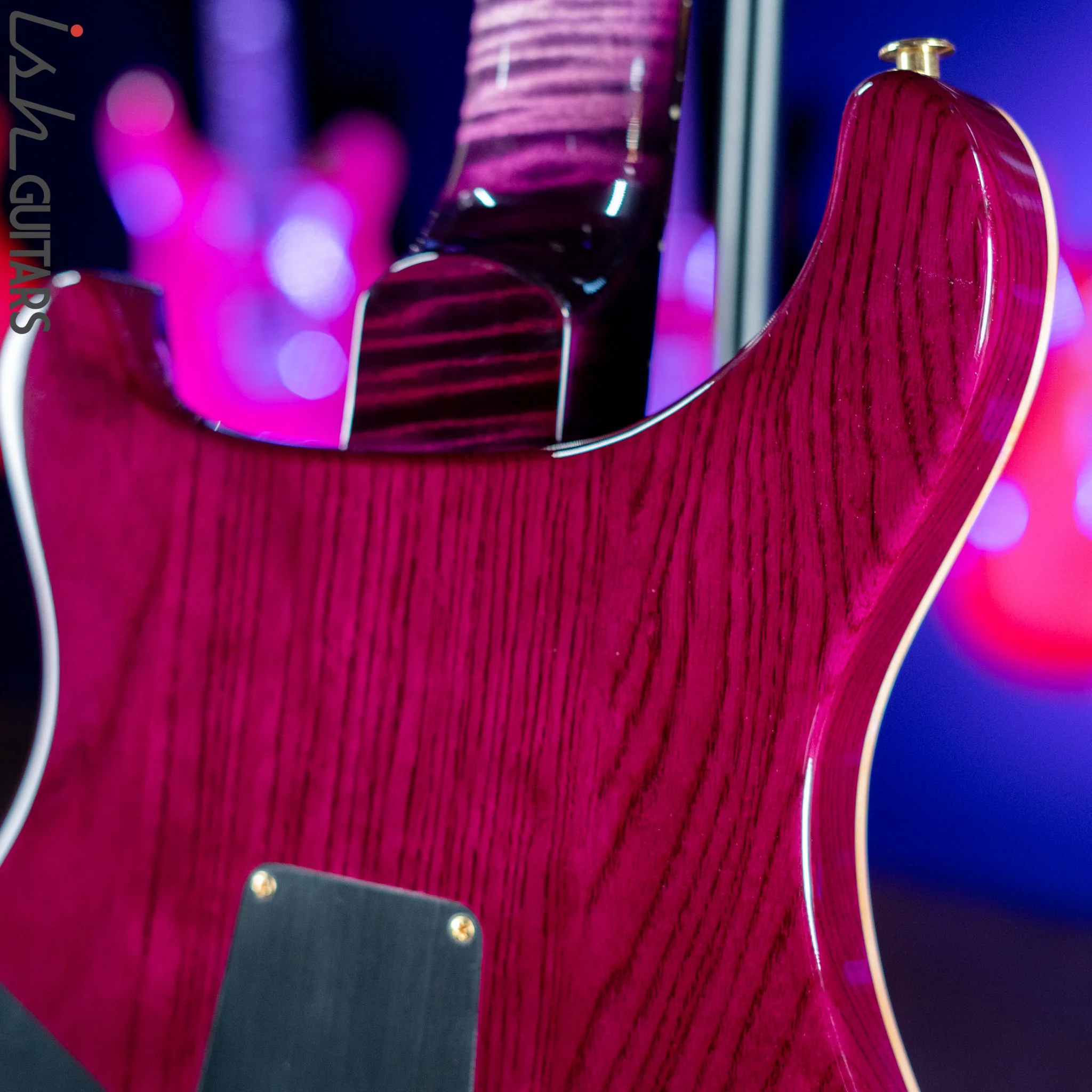 PRS Wood Library Modern Eagle V 10 Top Quilt Purple w/ Purple Burst Brazilian Rosewood - Image 9
