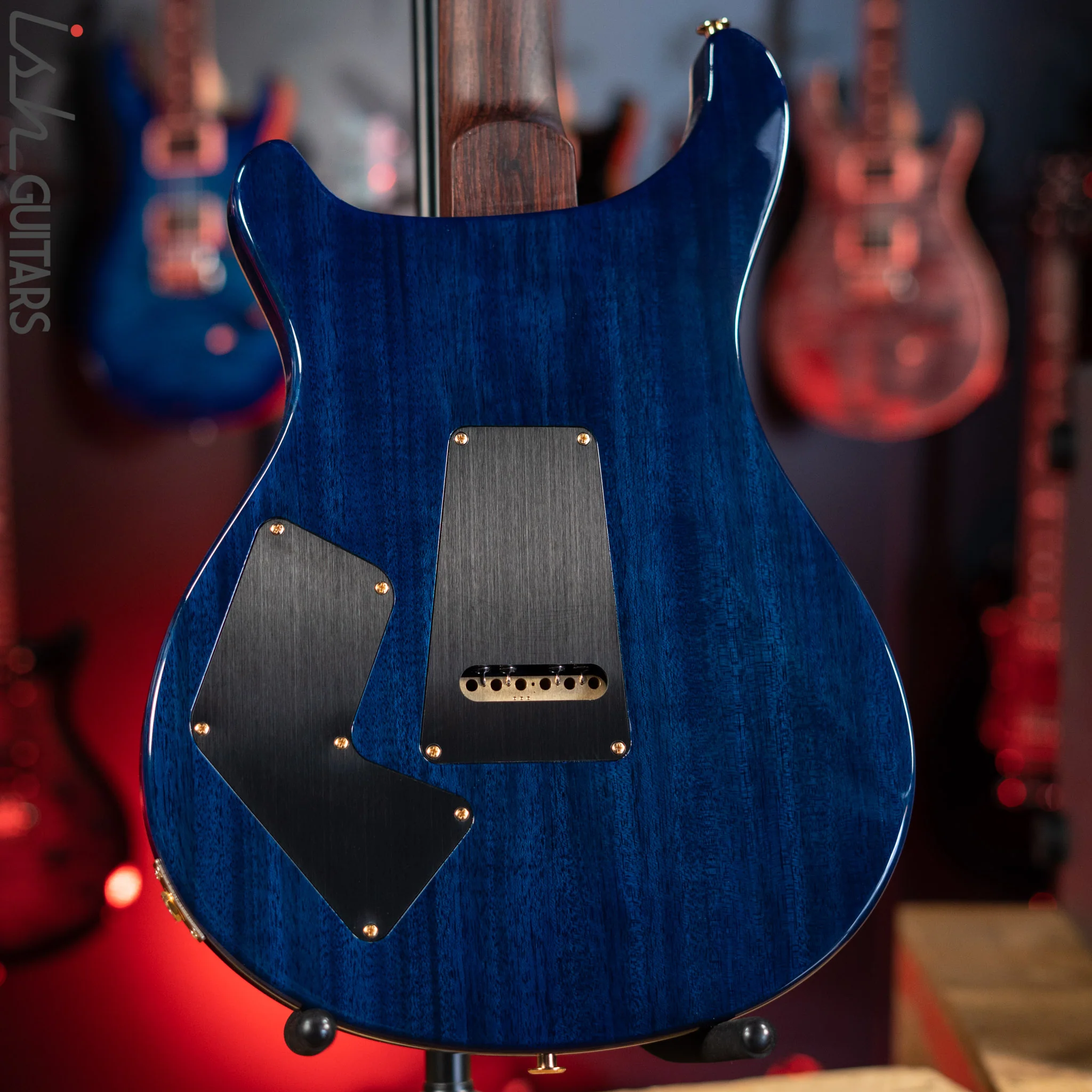 PRS Wood Library Modern Eagle V 10 Top Flame River Blue w/ Blue Burst - Image 8