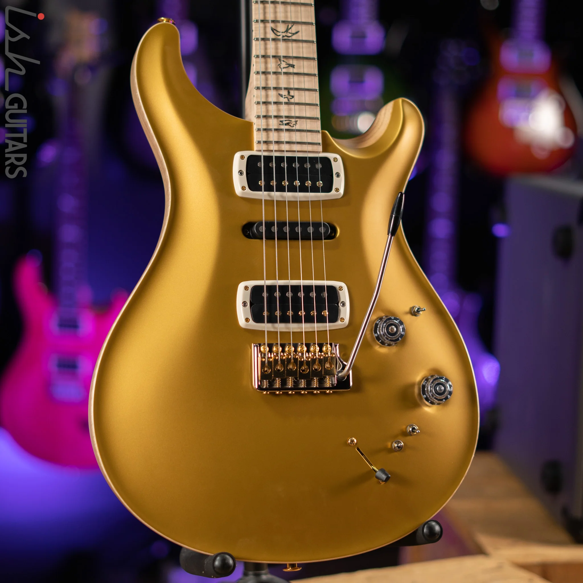 PRS Wood Library Modern Eagle V Gold Top Satin