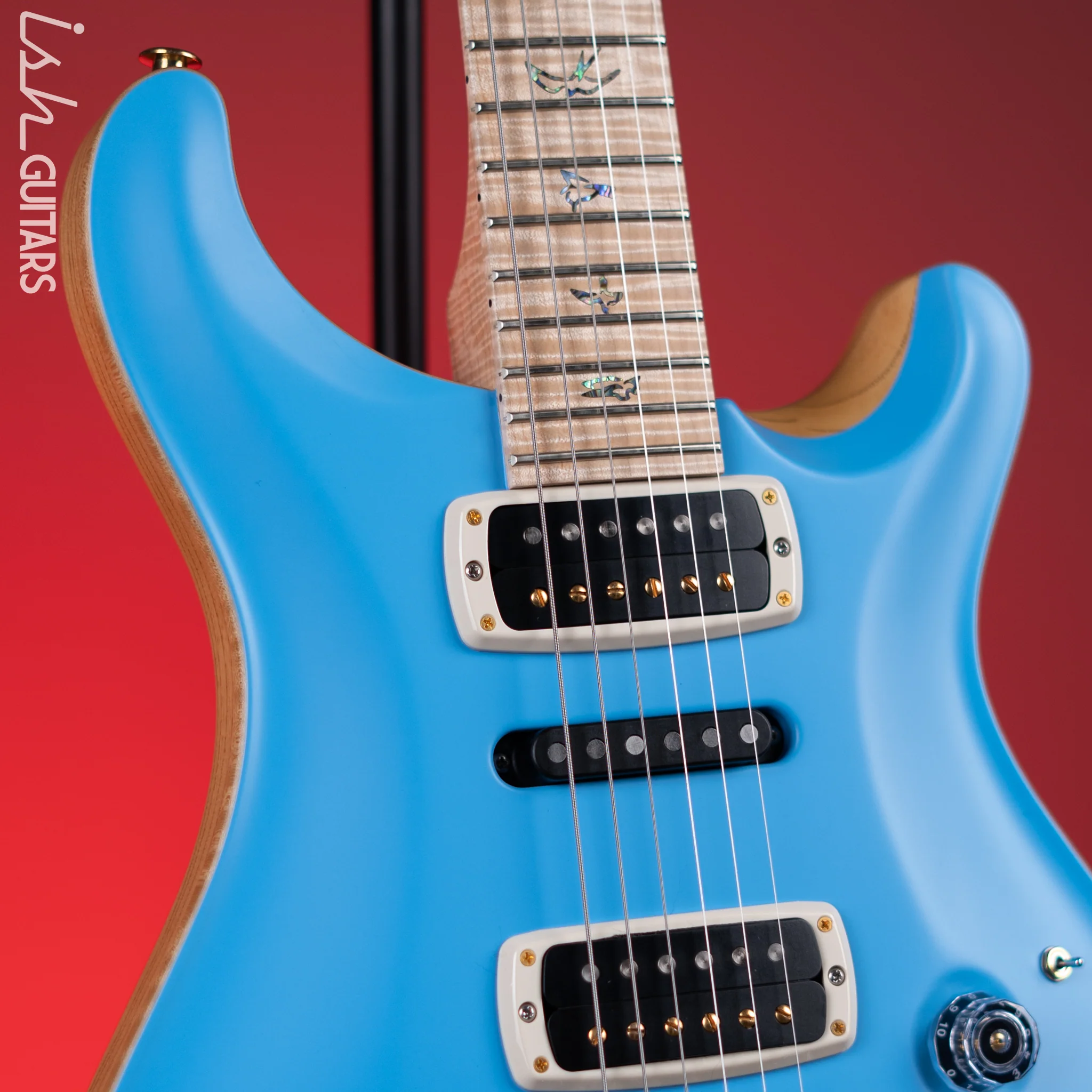 PRS Wood Library Modern Eagle V Satin Powder Blue - Image 3