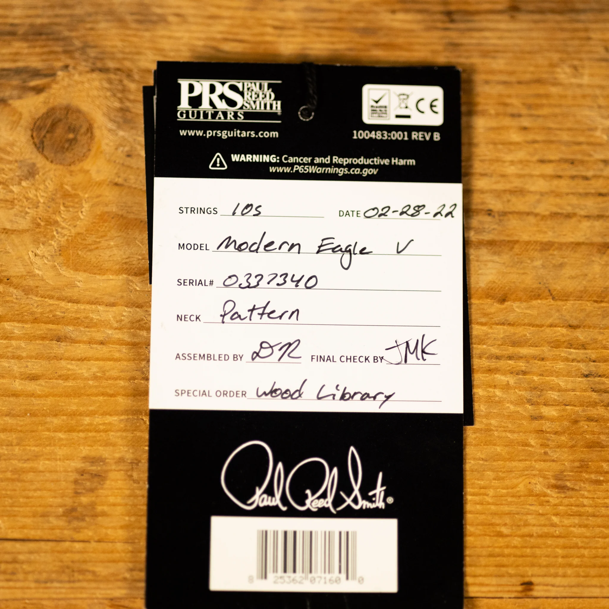 PRS Wood Library Modern Eagle V Satin Powder Blue Brazilian Rosewood Blemished - Image 11