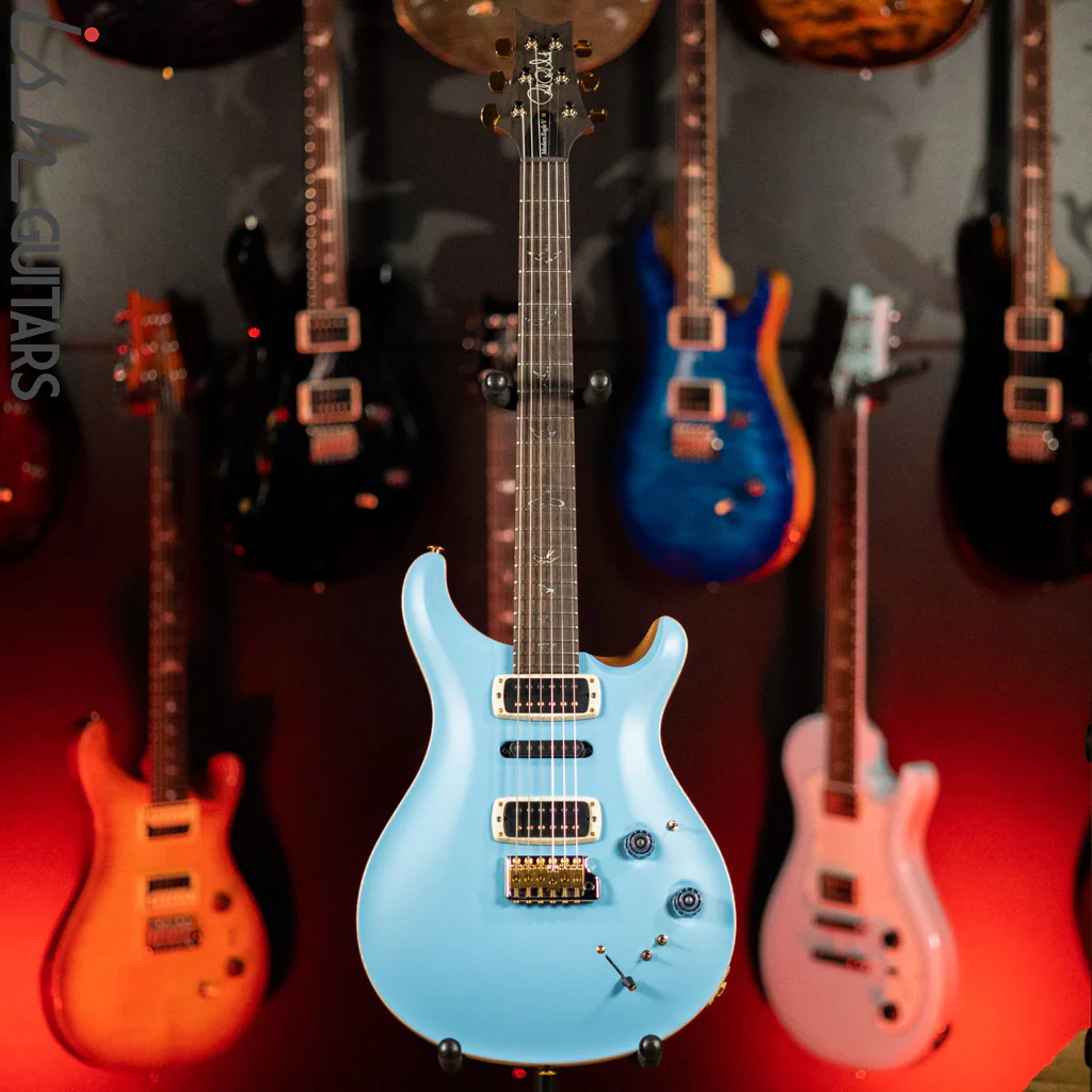 PRS Wood Library Modern Eagle V Satin Powder Blue Brazilian Rosewood Blemished - Image 2