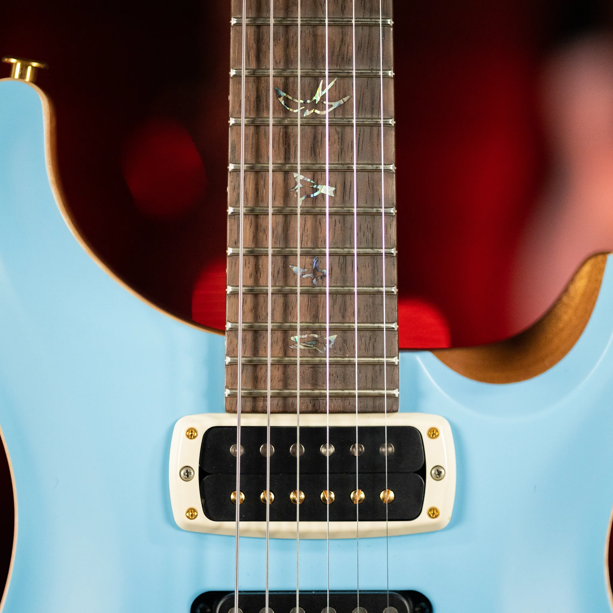 PRS Wood Library Modern Eagle V Satin Powder Blue Brazilian Rosewood Blemished - Image 5