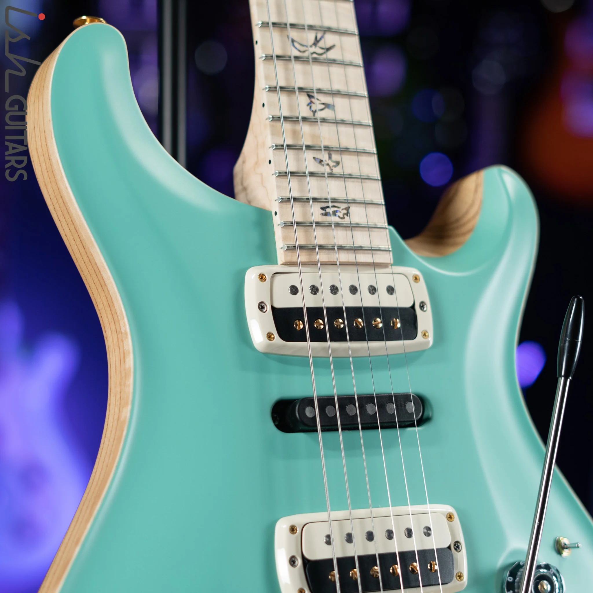 PRS Wood Library Modern Eagle V Satin Seafoam Green - Image 3