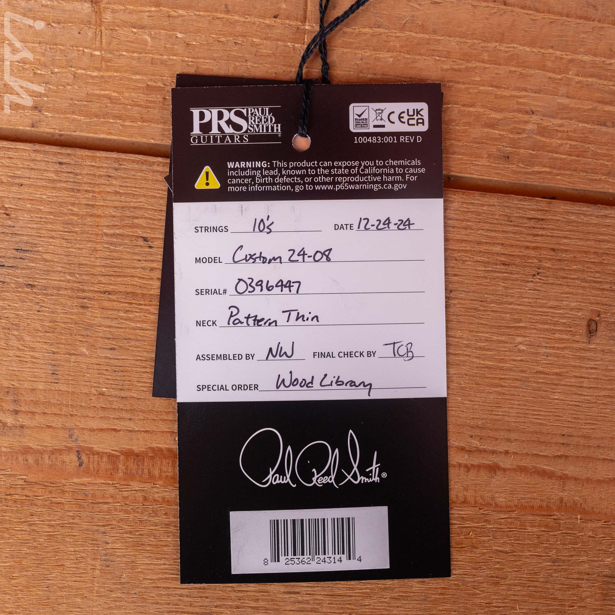 PRS Wood Library Custom 24-08 10-Top Violet - Image 12
