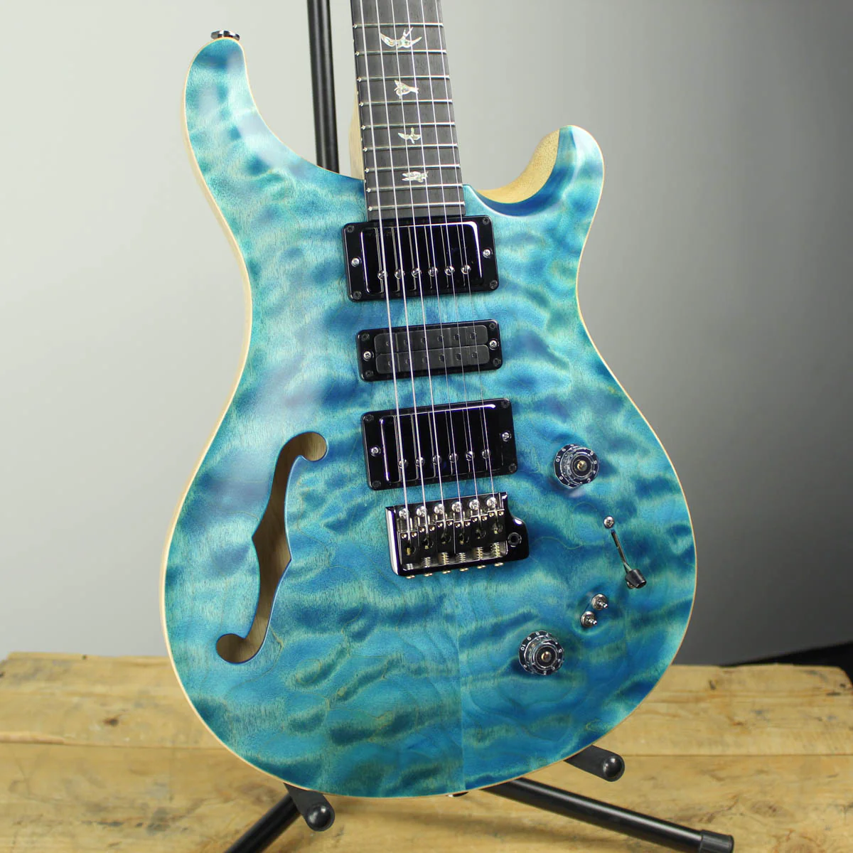 2019 PRS Wood Library Special 22 Aquabluex Satin