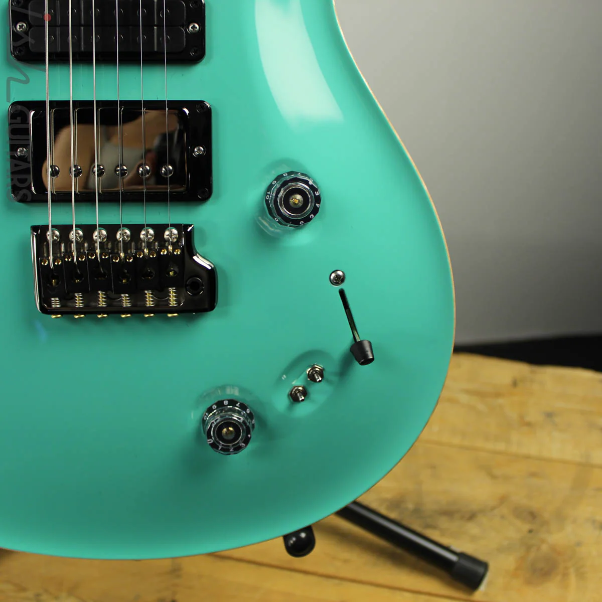 PRS Wood Library Special 22 Semi-Hollow Opaque Seafoam Green - Image 3