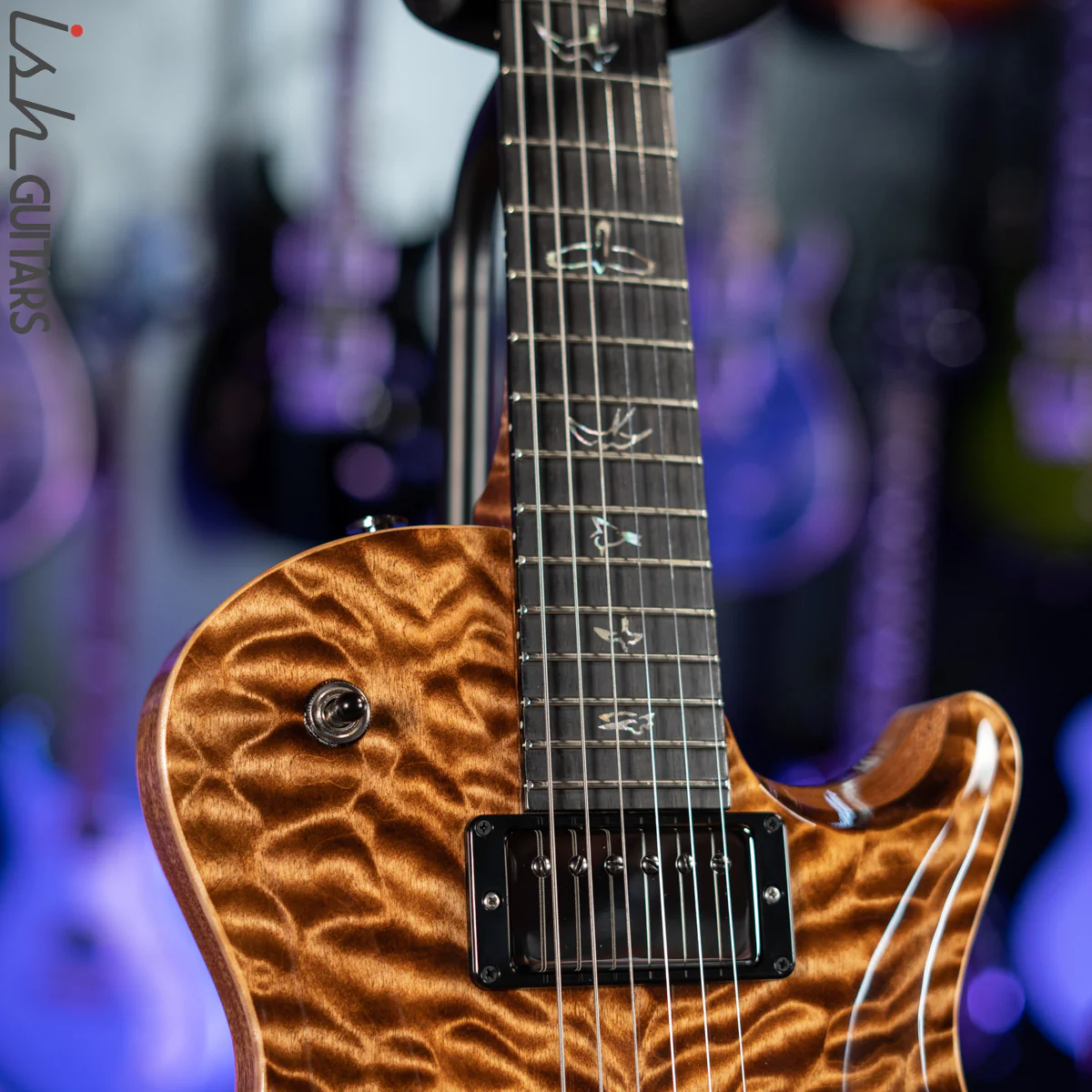 PRS Wood Library Tremonti Stoptail Copperhead Burst 10 Top Quilt - Image 5