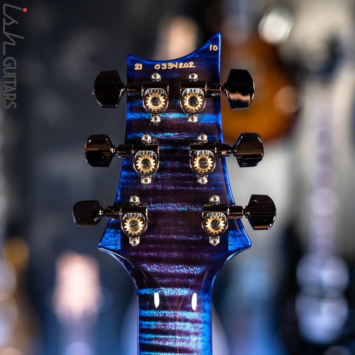 PRS Wood Library Tremonti Stoptail Violet Blue Burst 10 Top Quilt - Image 13