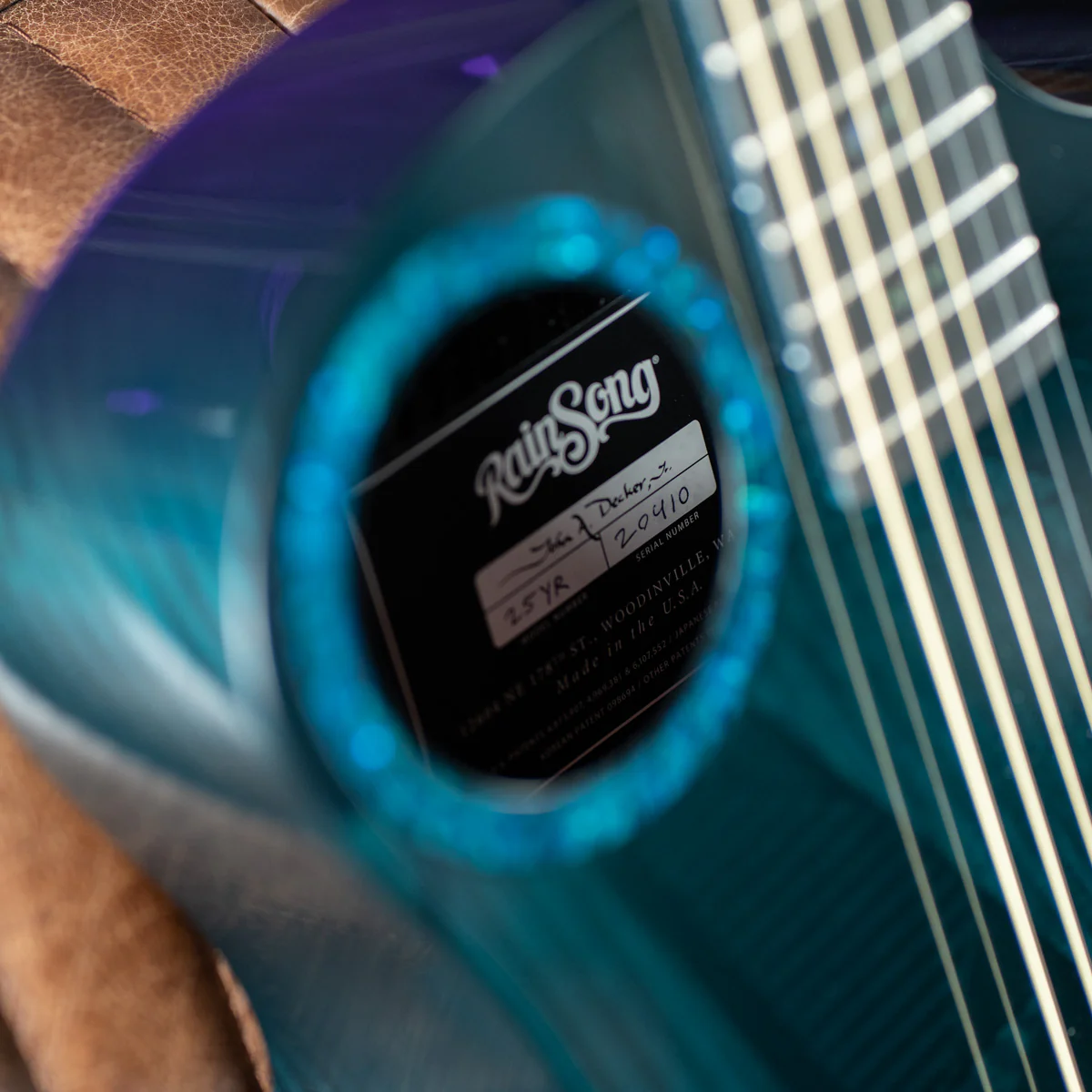 RainSong 25th Anniversary Black Ice Acoustic Guitar - Image 6