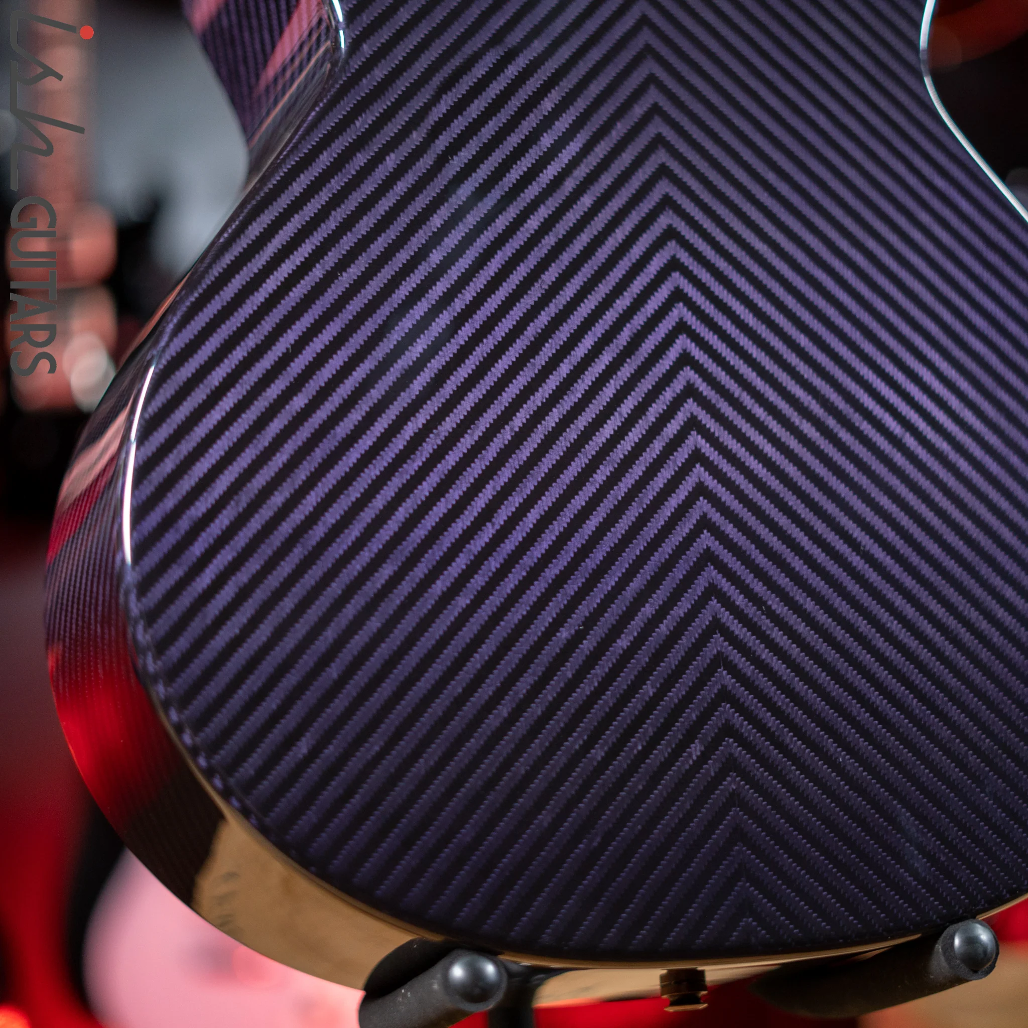 RainSong BI-WS1000N2C Black Ice Acoustic Guitar Ish Exclusive Plum Purple Demo - Image 11
