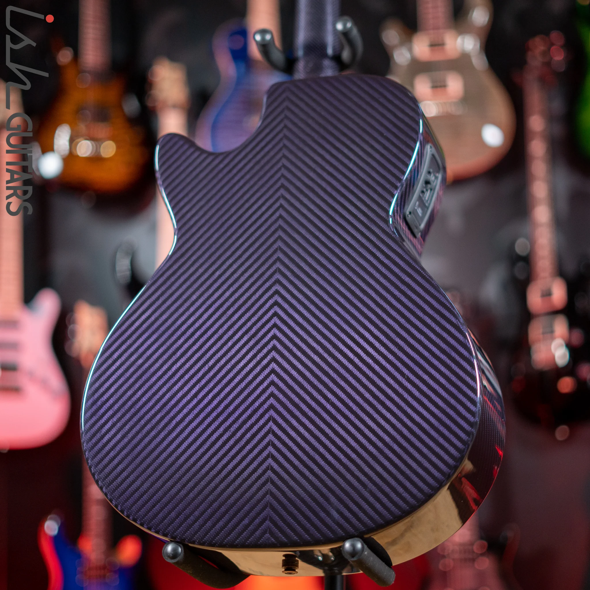 RainSong BI-WS1000N2C Black Ice Acoustic Guitar Ish Exclusive Plum Purple Demo - Image 9