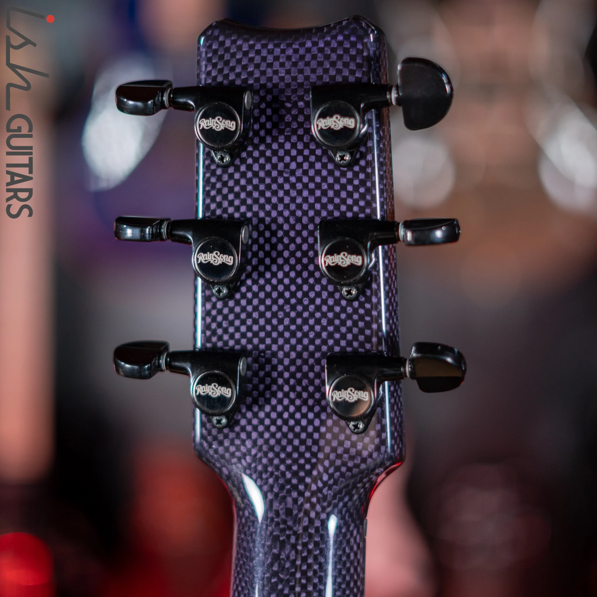 RainSong BI-WS1000N2C Black Ice Acoustic Guitar Ish Exclusive Plum Purple - Image 11