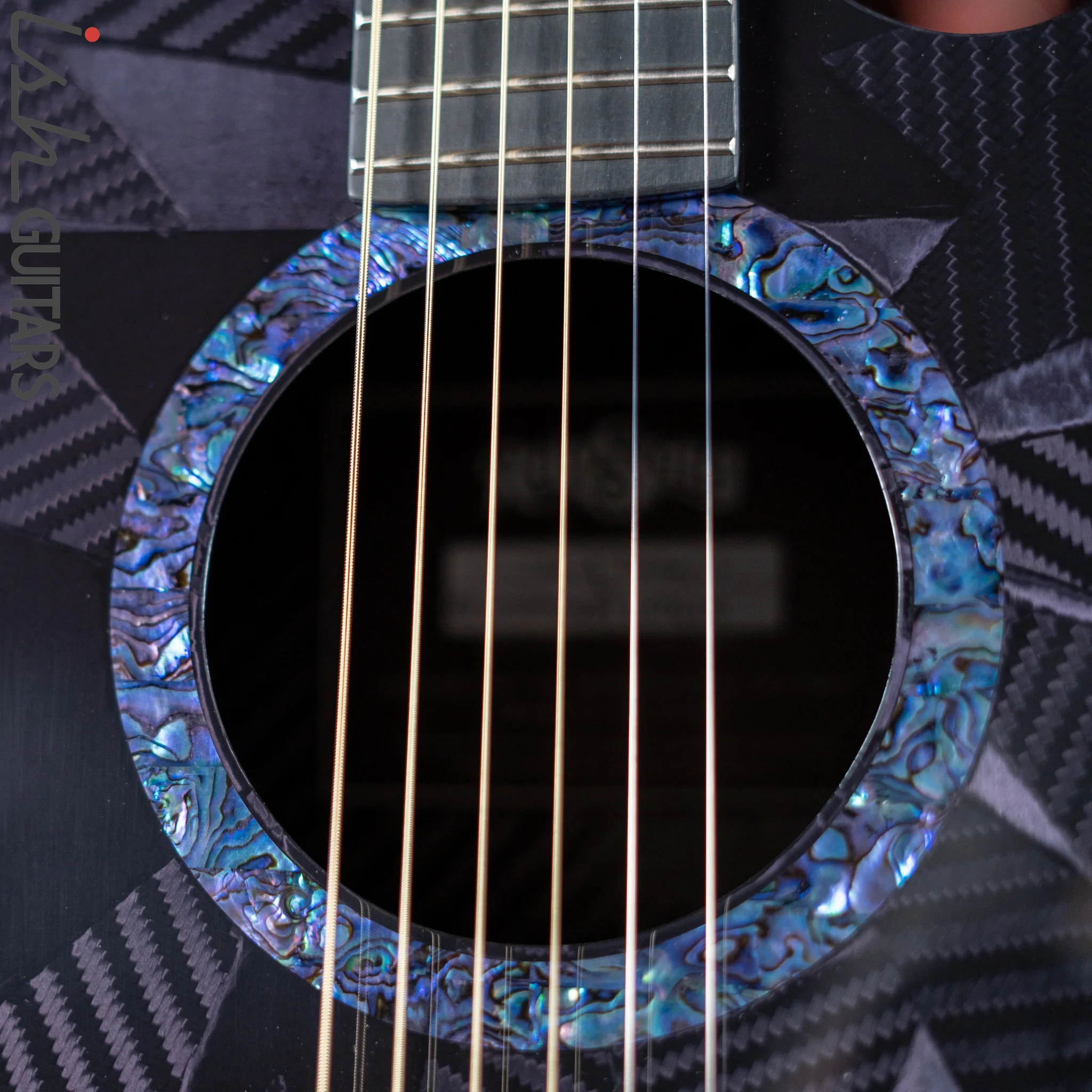 RainSong BI-WS1000N2C Black Ice Acoustic Guitar Ish Exclusive Plum Purple - Image 5