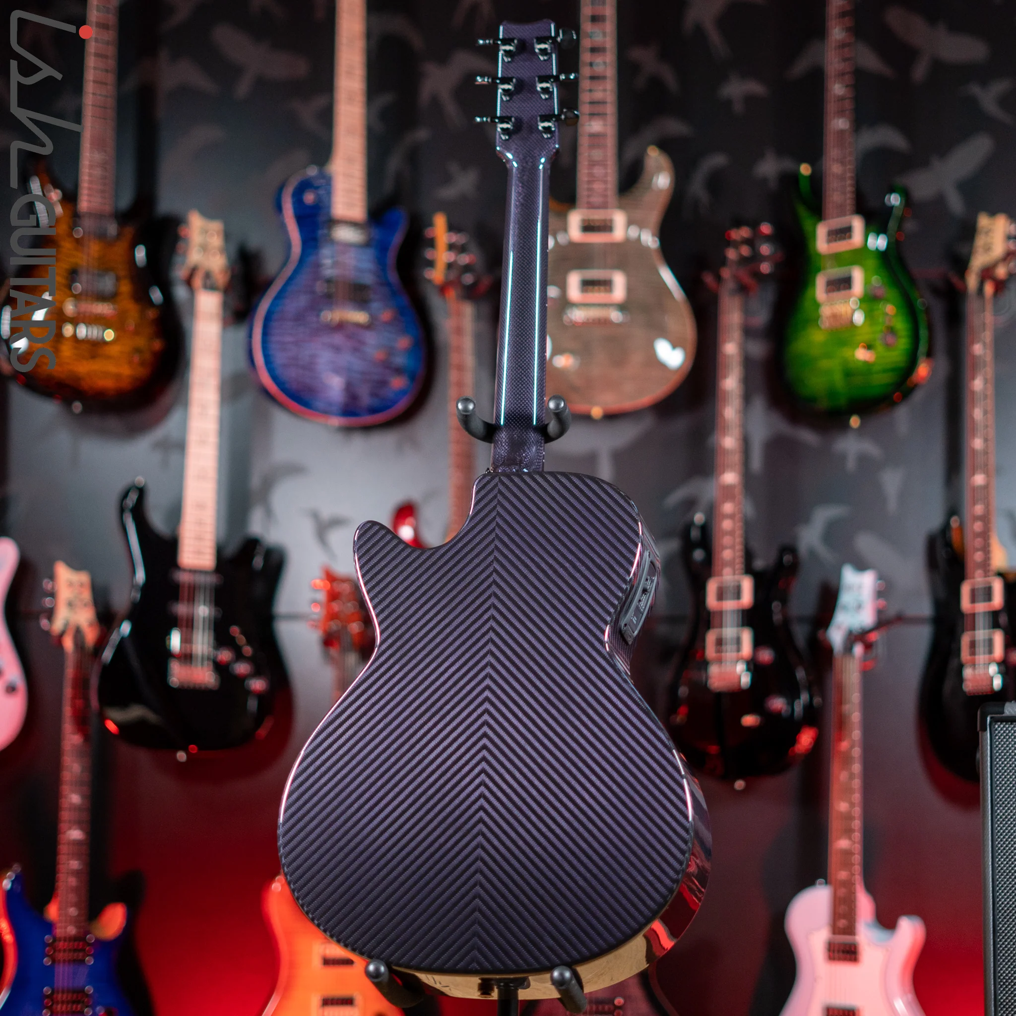 RainSong BI-WS1000N2C Black Ice Acoustic Guitar Ish Exclusive Plum Purple - Image 7
