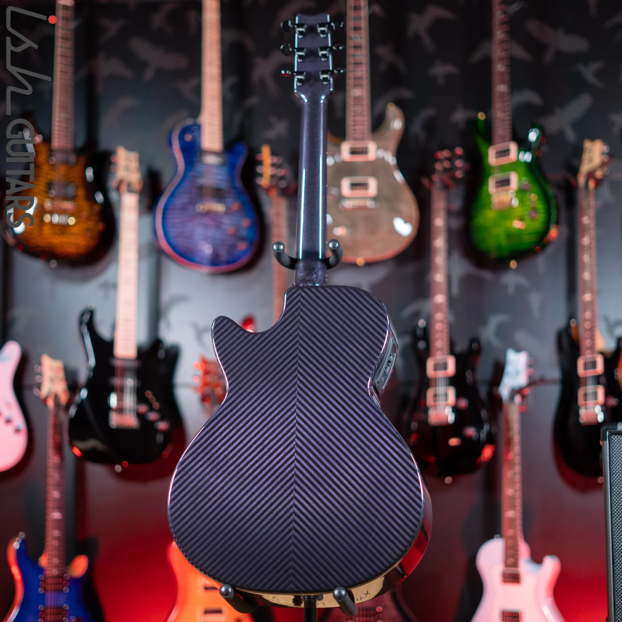 RainSong BI-WS1000N2C Black Ice Acoustic Guitar Ish Exclusive Plum Purple - Image 6