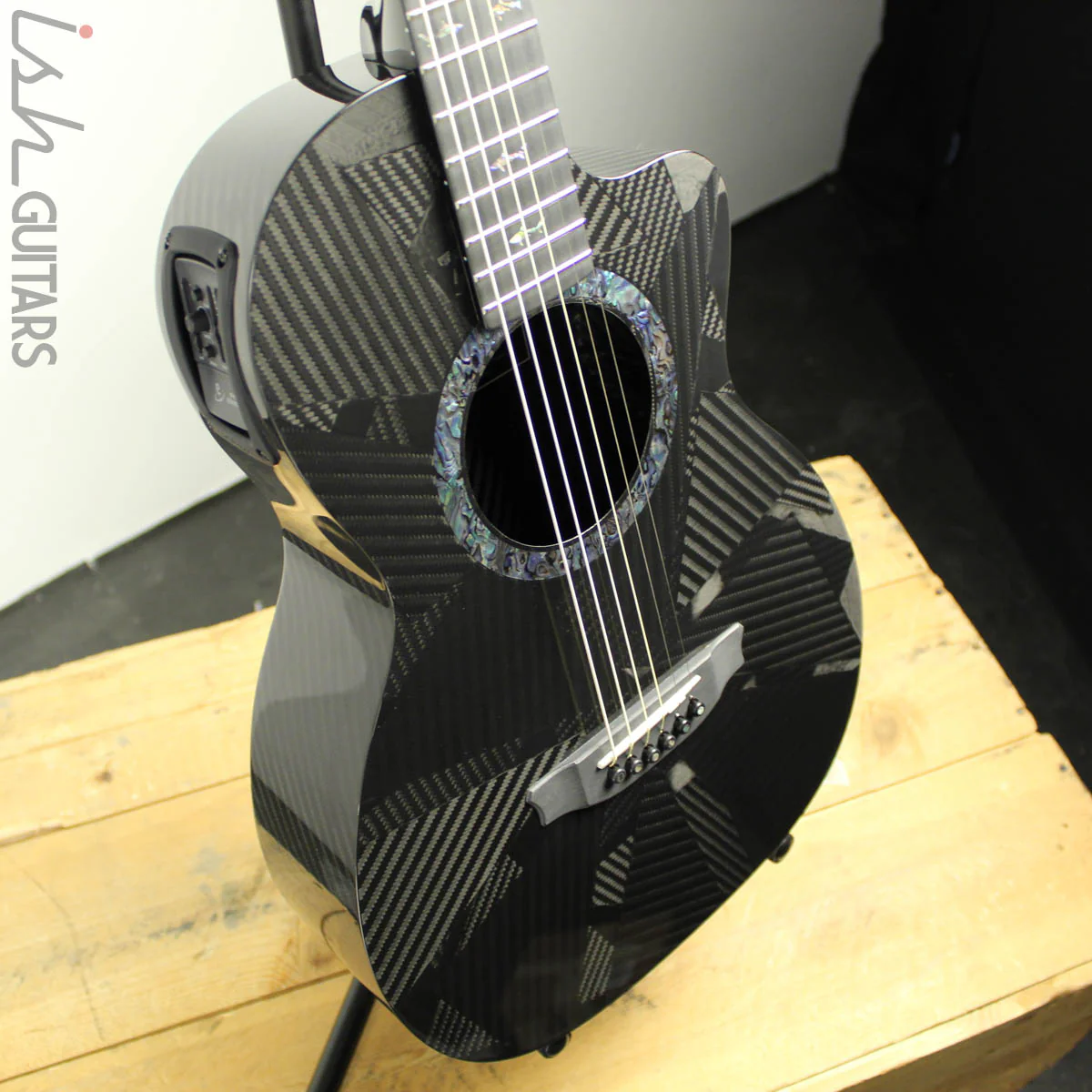 RainSong BI-PA1000NS Black Ice Parlor - Image 8