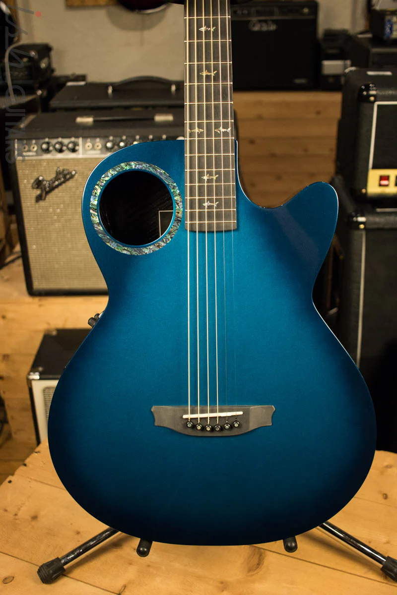 RainSong Co-WS1005NSM Concert Series Acoustic Electric Guitar Marine Blue