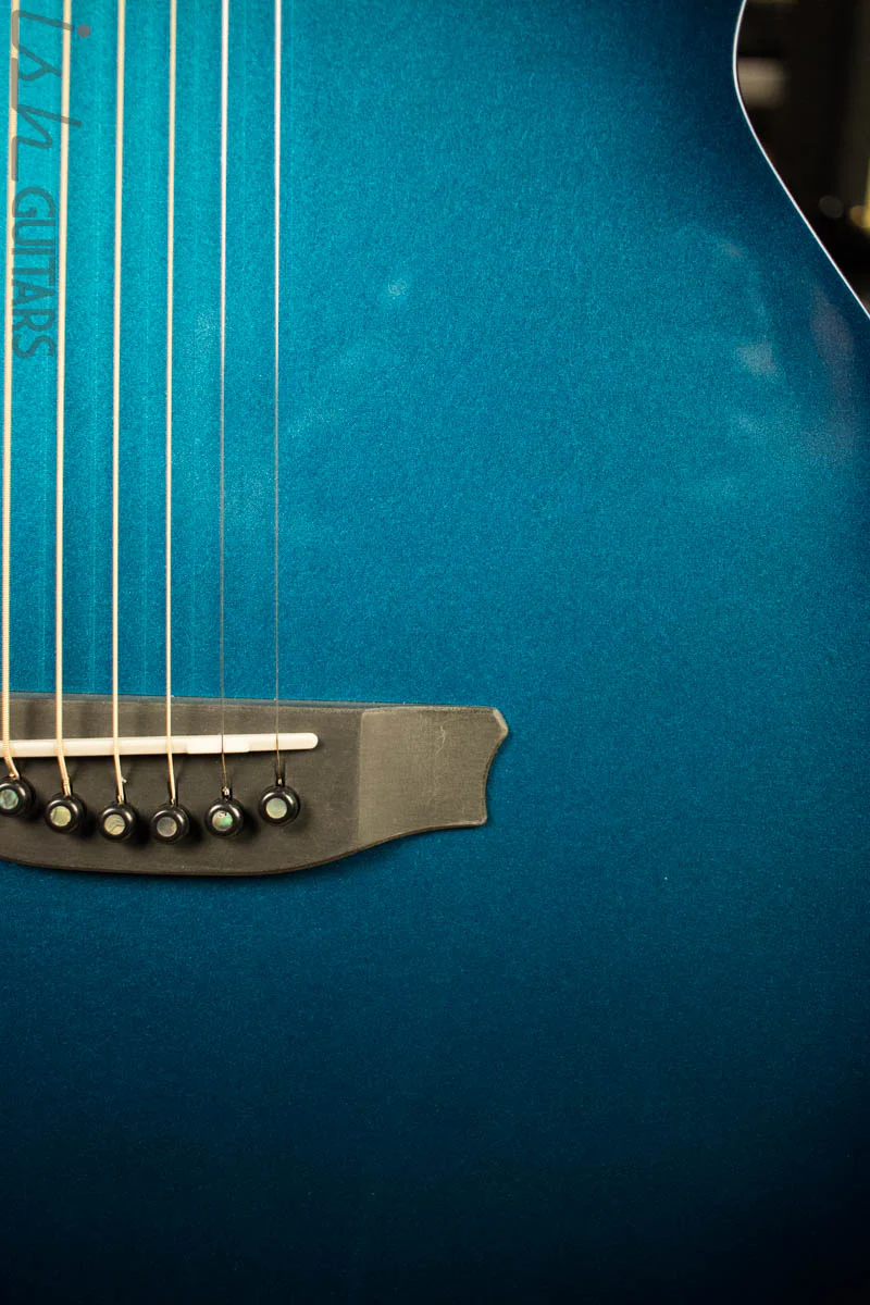 RainSong Co-WS1005NSM Concert Series Acoustic Electric Guitar Marine Blue - Image 4