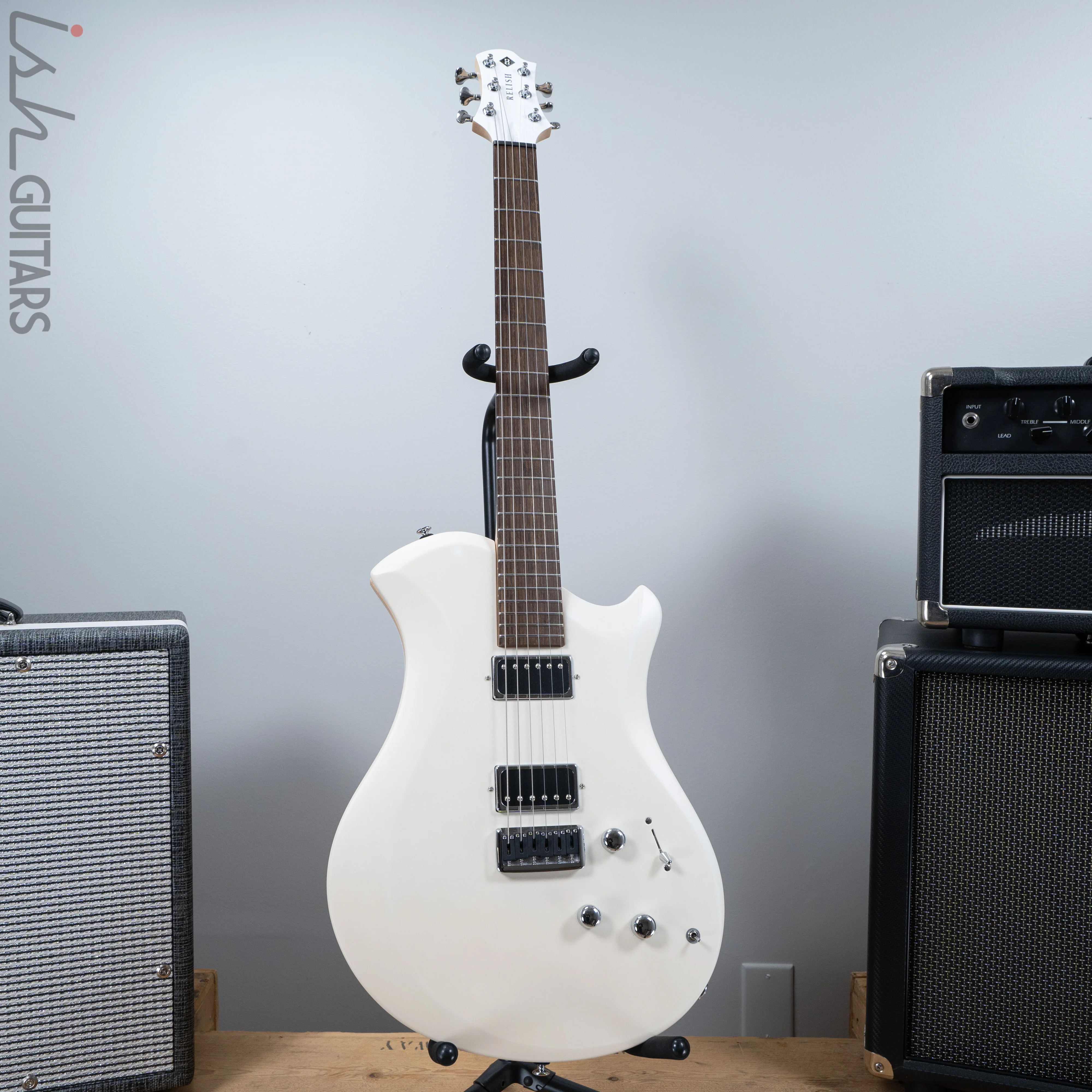 Relish Guitars Mary Wood Snow White w/ Piezo - NO Swapping Pickups - Image 2