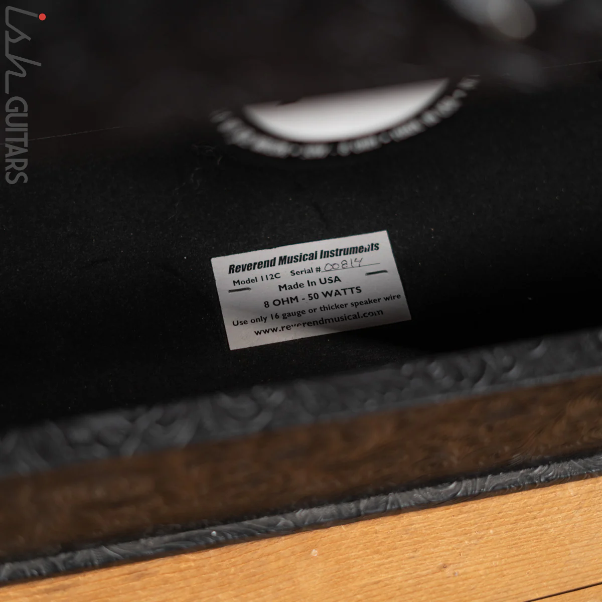Reverend 1x12 112C Speaker Cabinet Black Paisley - Image 4
