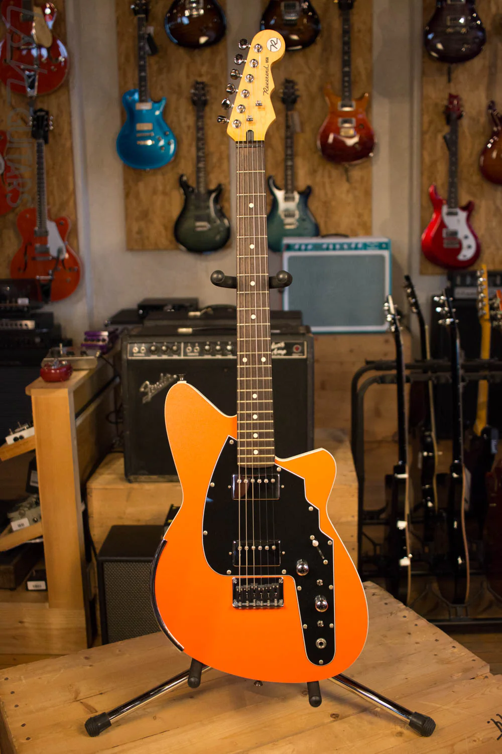 2000's USA Reverend Rocco Orange Electric Guitar RARE - Image 2
