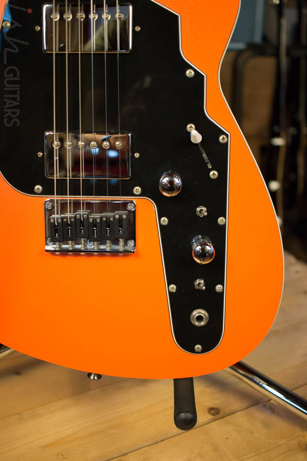 2000's USA Reverend Rocco Orange Electric Guitar RARE - Image 4