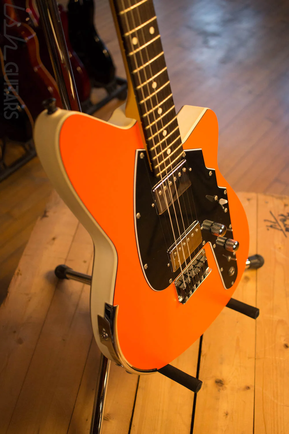 2000's USA Reverend Rocco Orange Electric Guitar RARE - Image 6