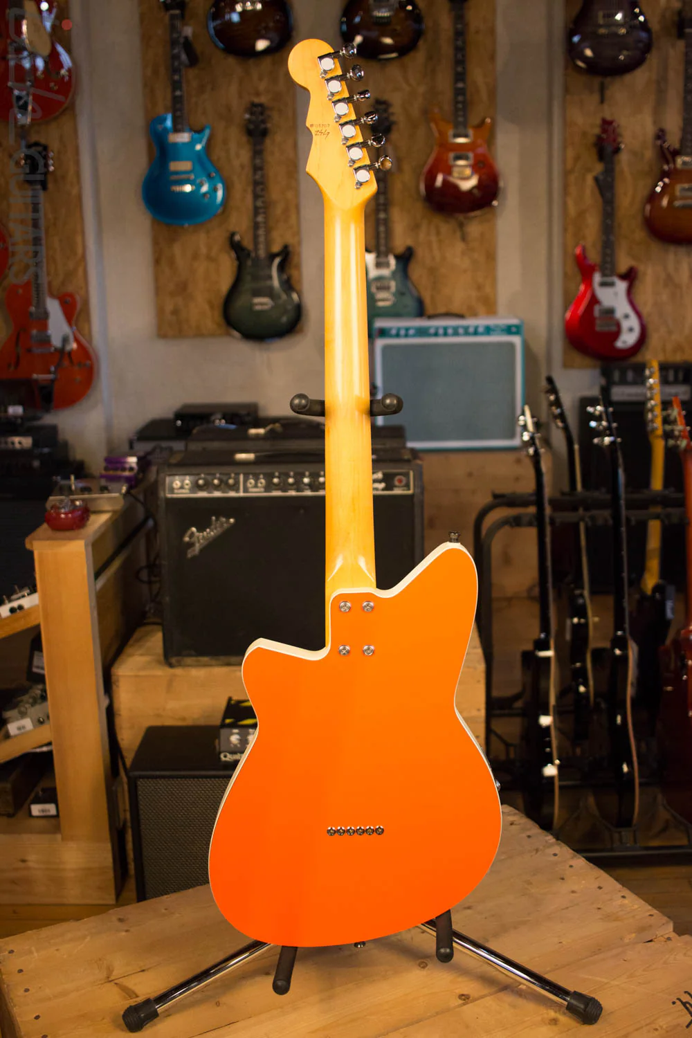 2000's USA Reverend Rocco Orange Electric Guitar RARE - Image 8